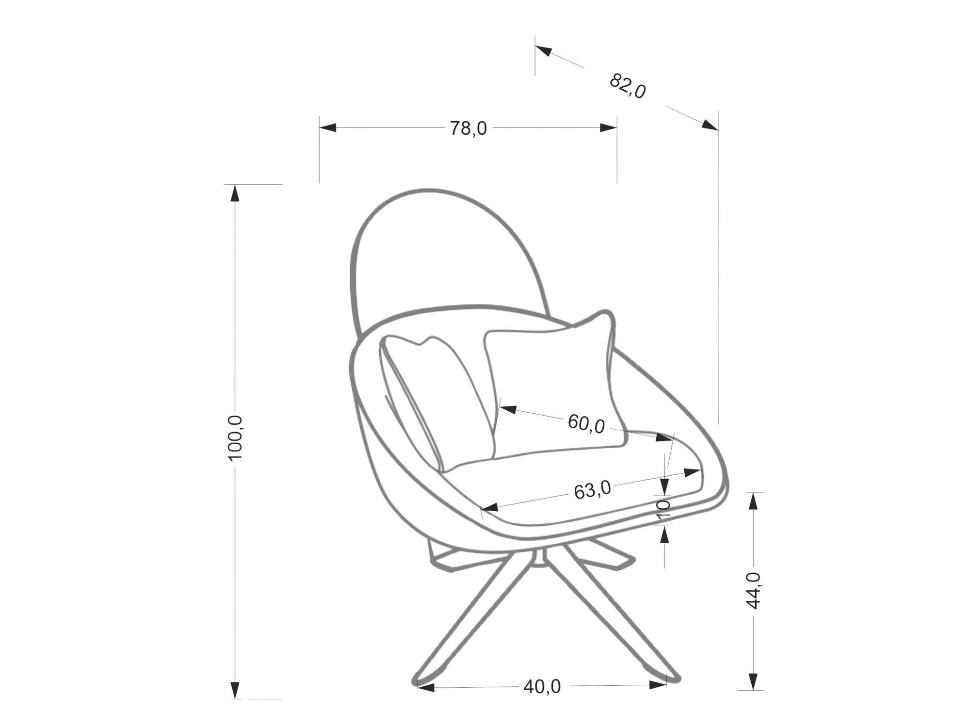 Фотьойл Houston 1962 (Капучино)