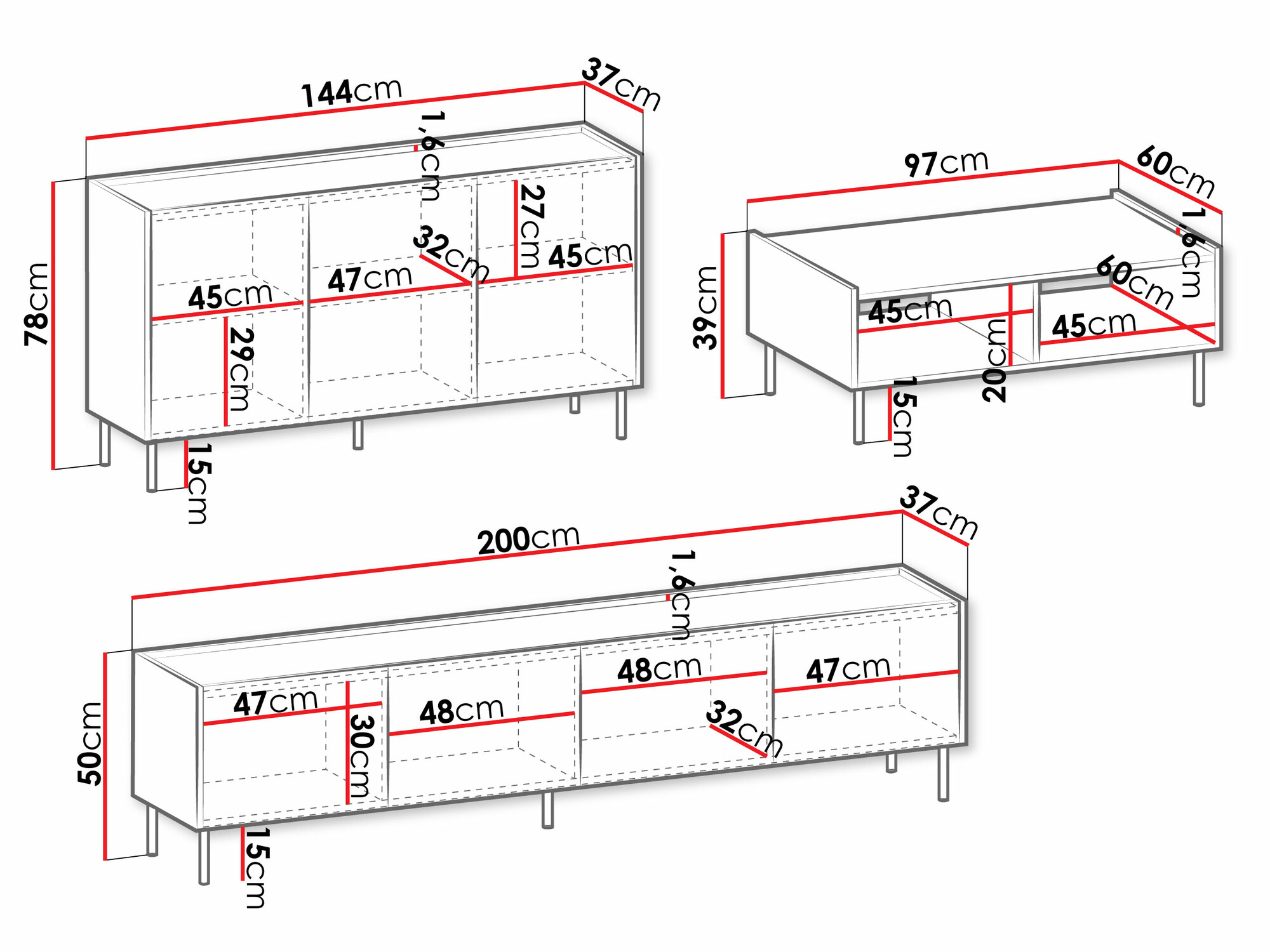 Комплект за хол Comfivo Belviro I