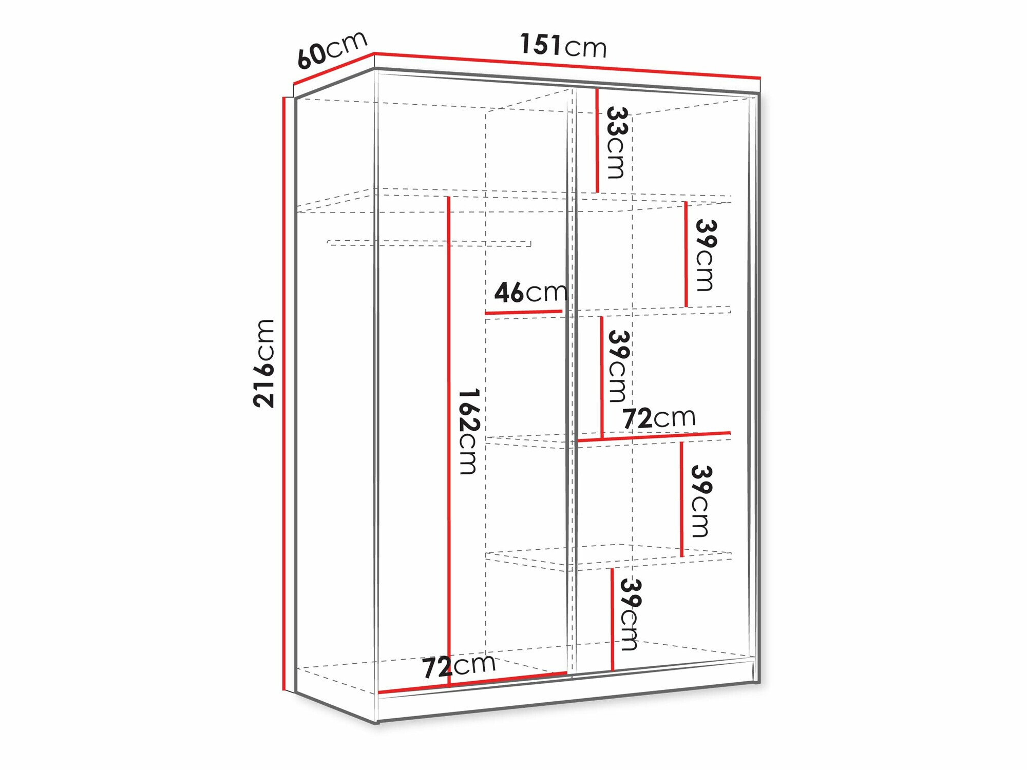 Гардероб Comfivo Papilio III (Бял)