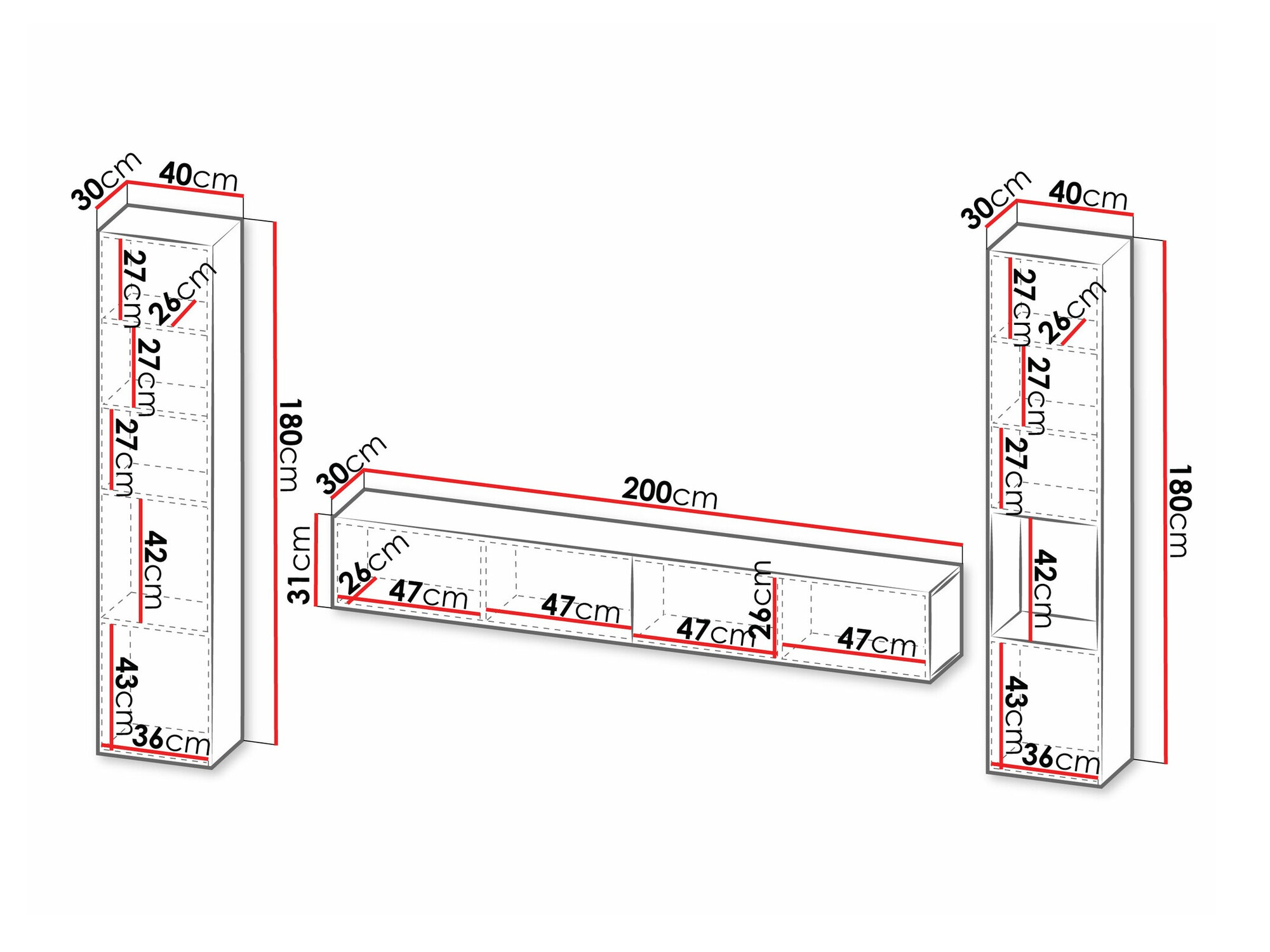 Комплект за хол Species I (Черен)