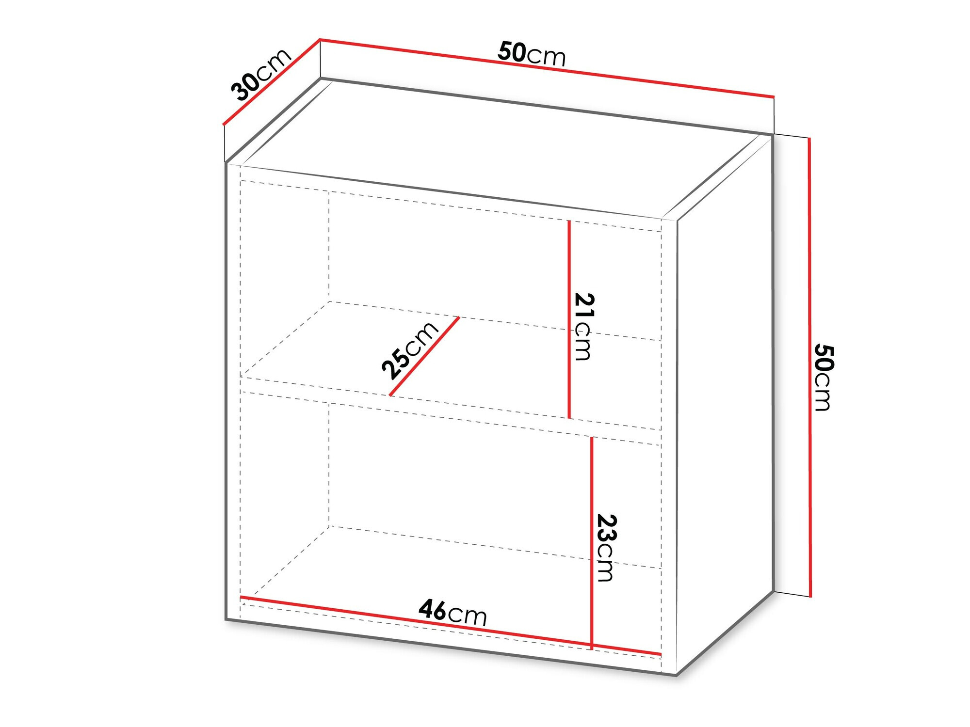 Окачен шкаф Species (Черен + Дъб уотан)