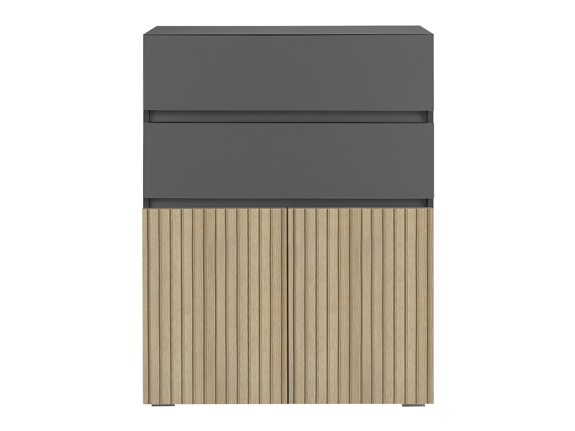 Стоящ шкаф за баня Soncamu 101 (Антрацит + Светъл дъб)