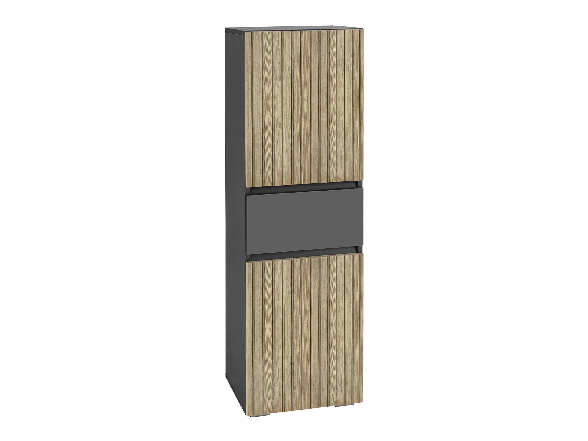 Стоящ шкаф за баня Soncamu 102 (Антрацит + Светъл дъб)