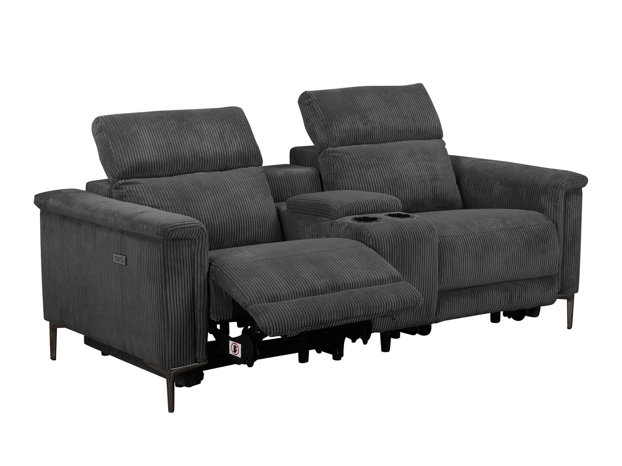 Диван реклайнър Denton 1468 (Антрацит)