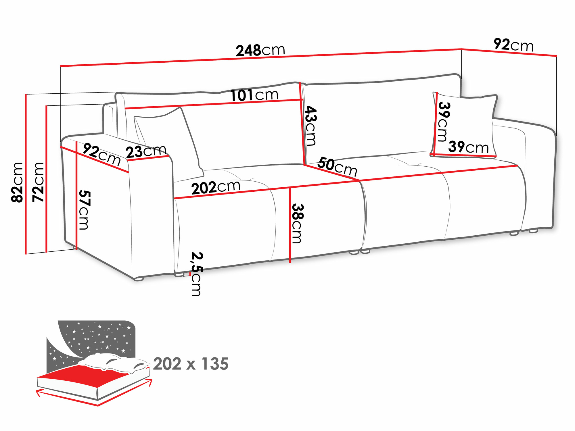 Разтегателен диван Comfivo Laurus (Velo 623)