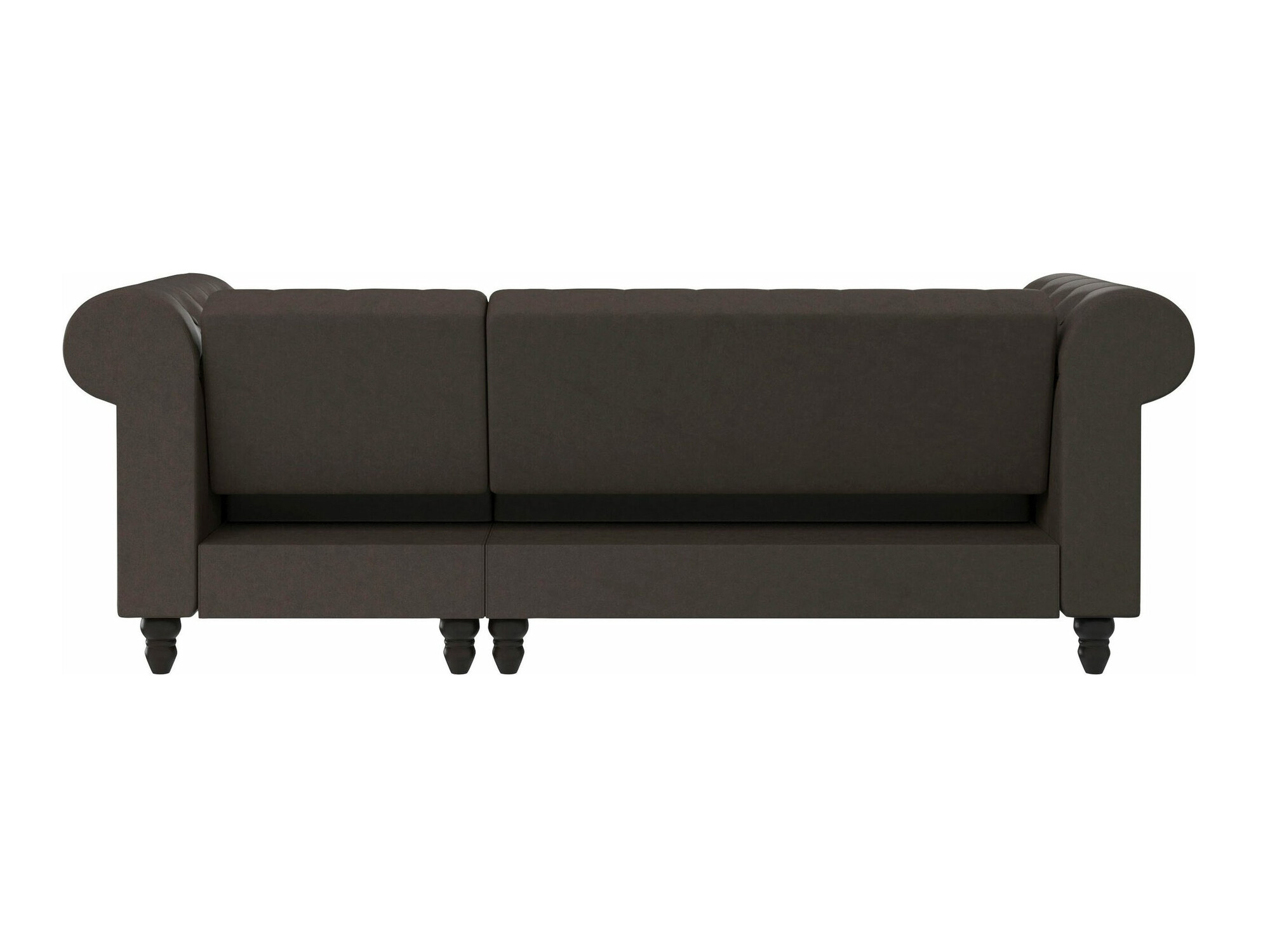 Chesterfield ъглов диван Tulsa 622 (Тъмнокафяв)