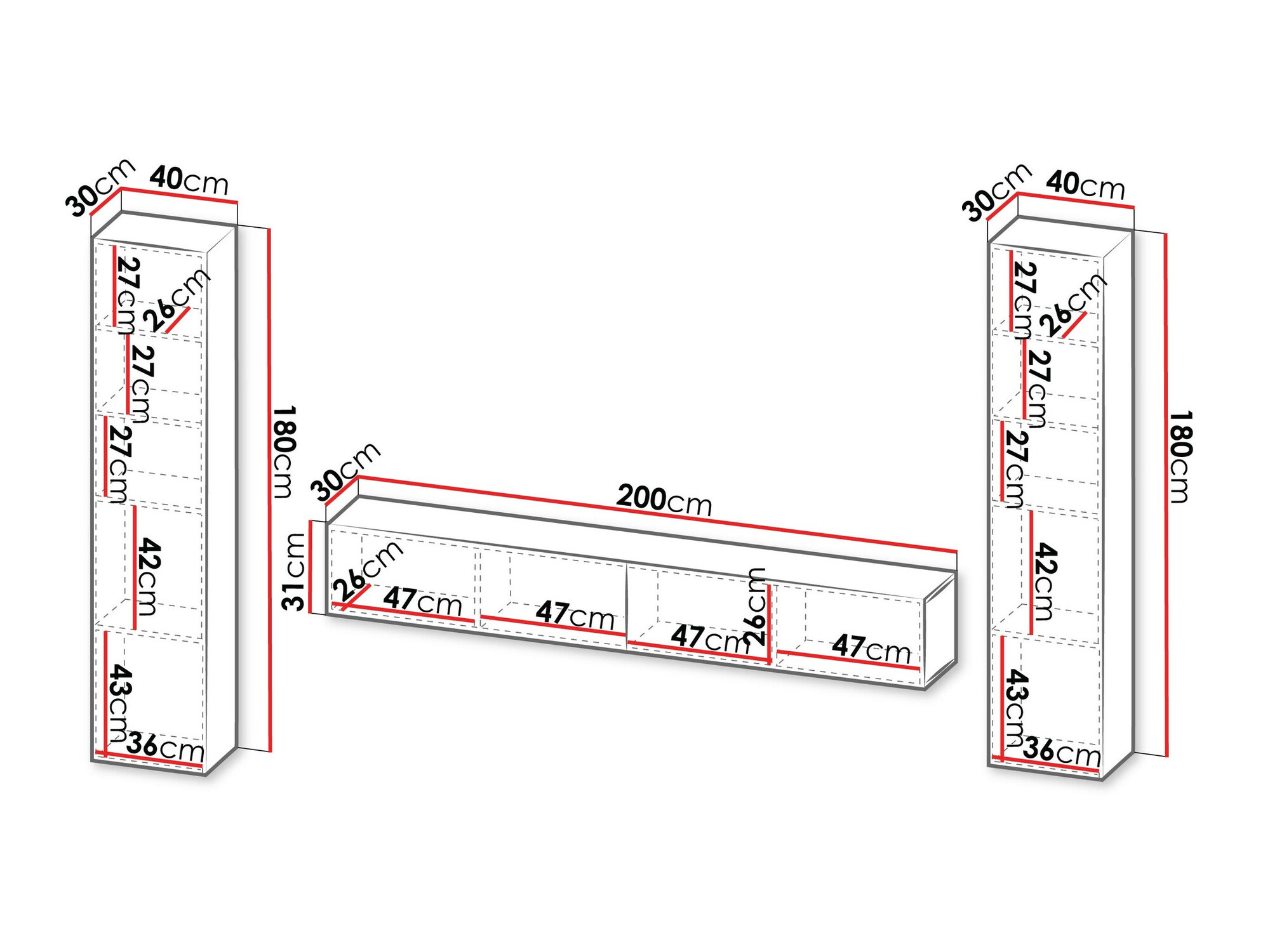 Комплект за хол Species II (Черен)