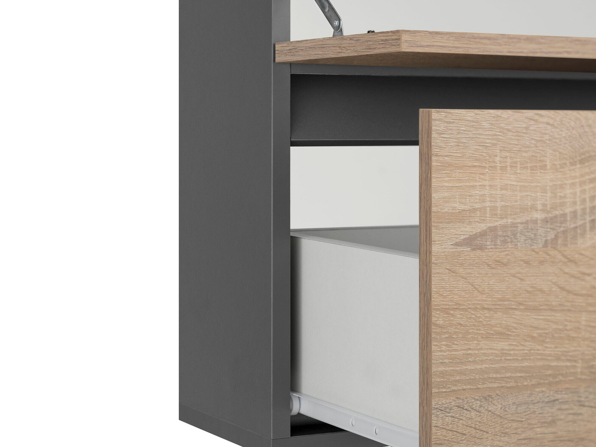 Комплект за баня Soncamu 116 (Антрацит + Дъб)