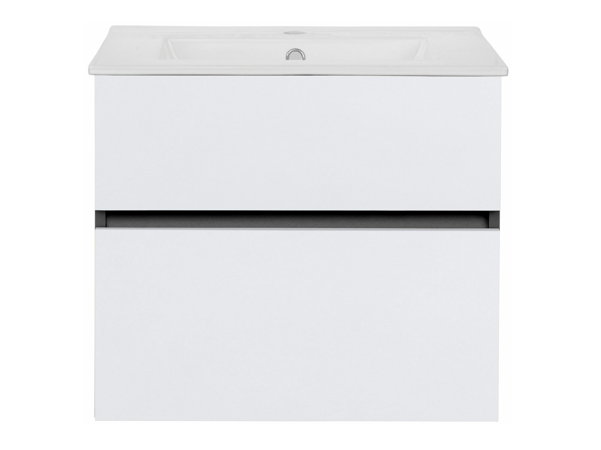 Окачен шкаф за мивка Denton 1478 (Бял + Антрацит)