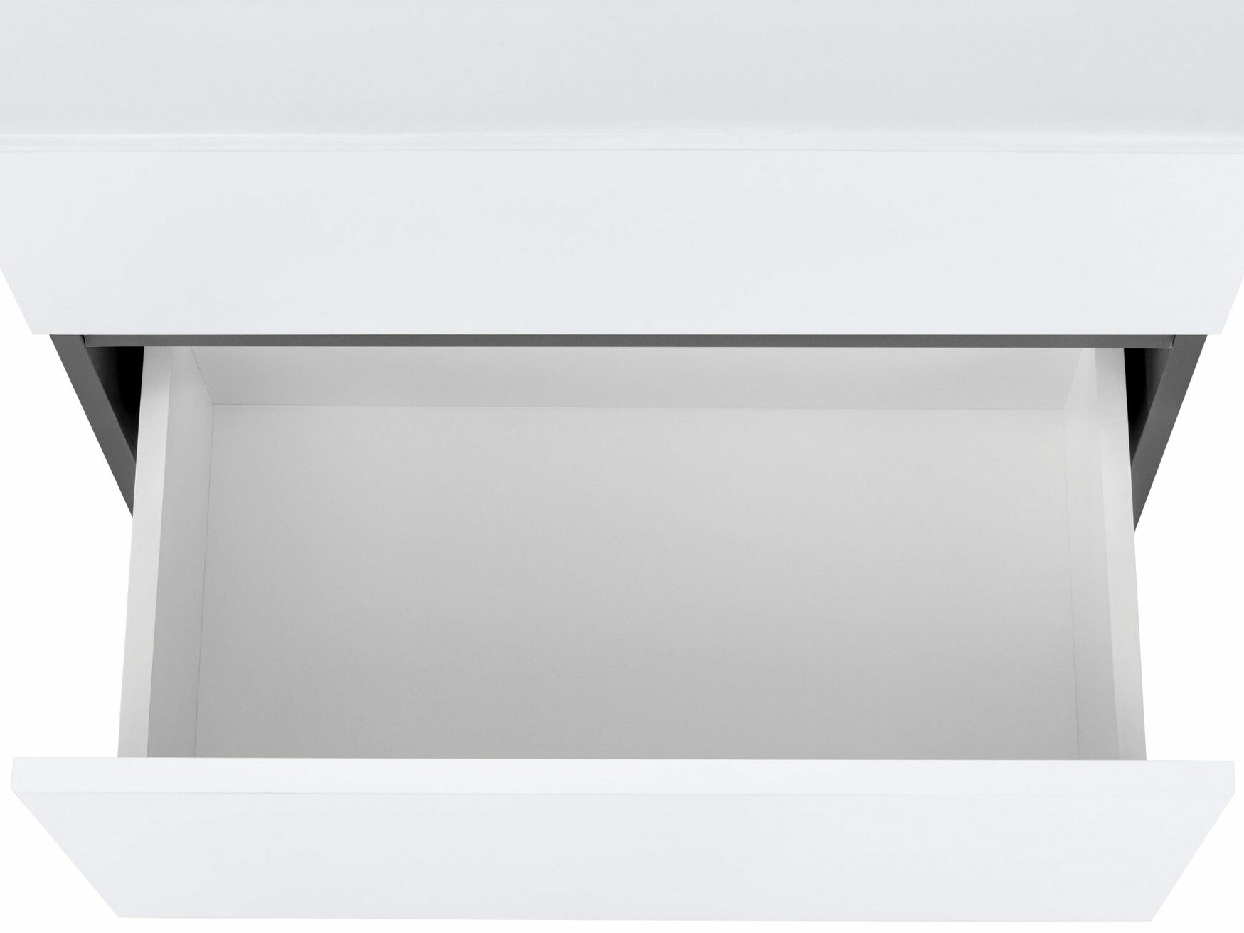 Окачен шкаф за мивка Denton 1478 (Бял + Антрацит)