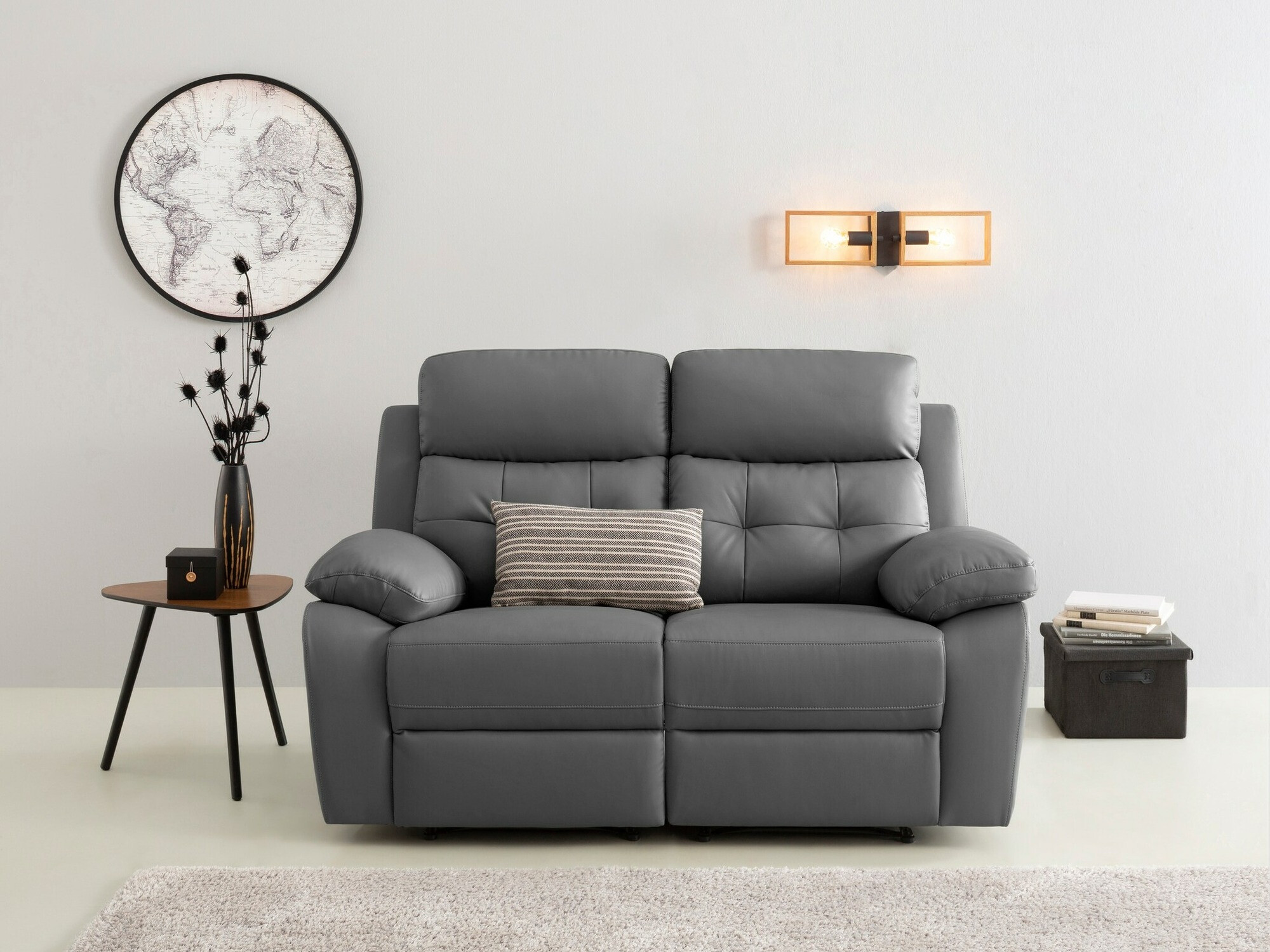 Диван реклайнър Denton 1479 (Сив)