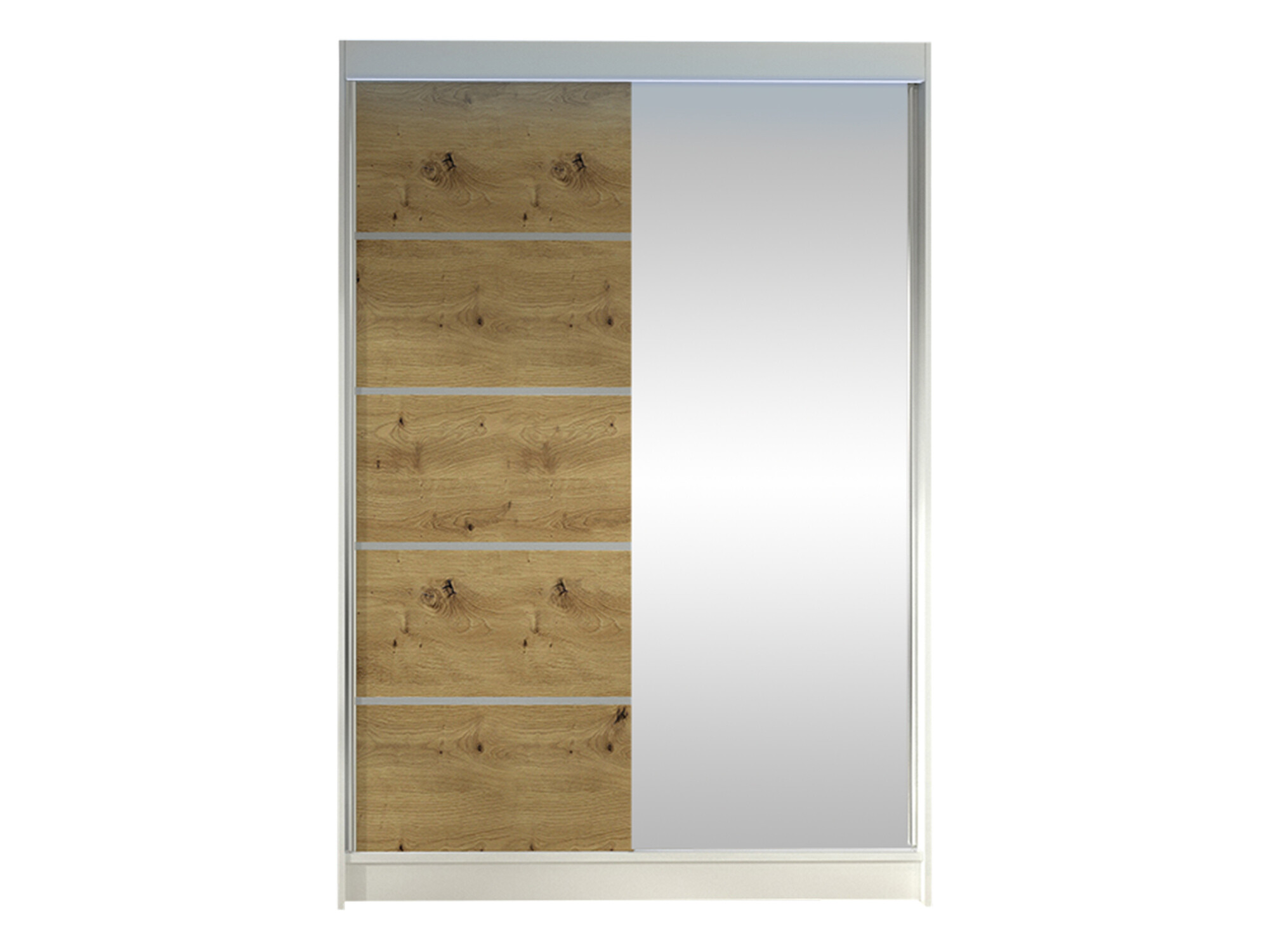 Гардероб Closico Salvor III (Бял + Artisan дъб)