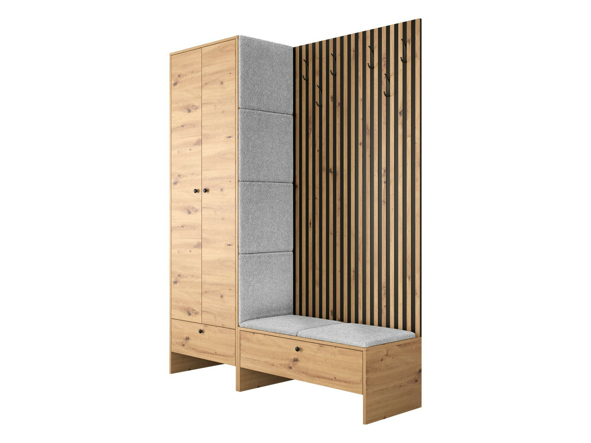 Комплект за антре Donio III (Artisan дъб + Abriamo 6)