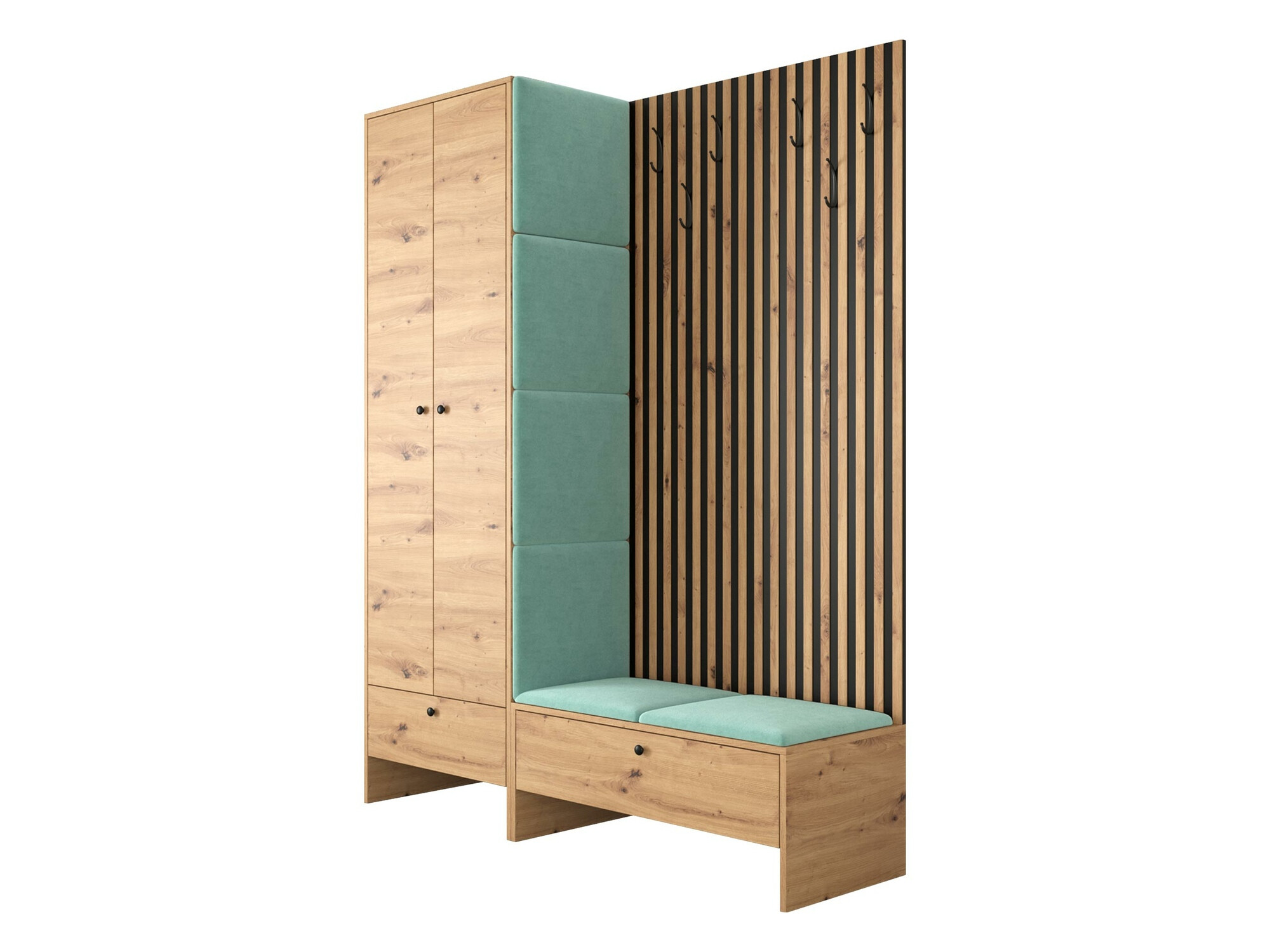 Комплект за антре Donio III (Artisan дъб + Manila 11)