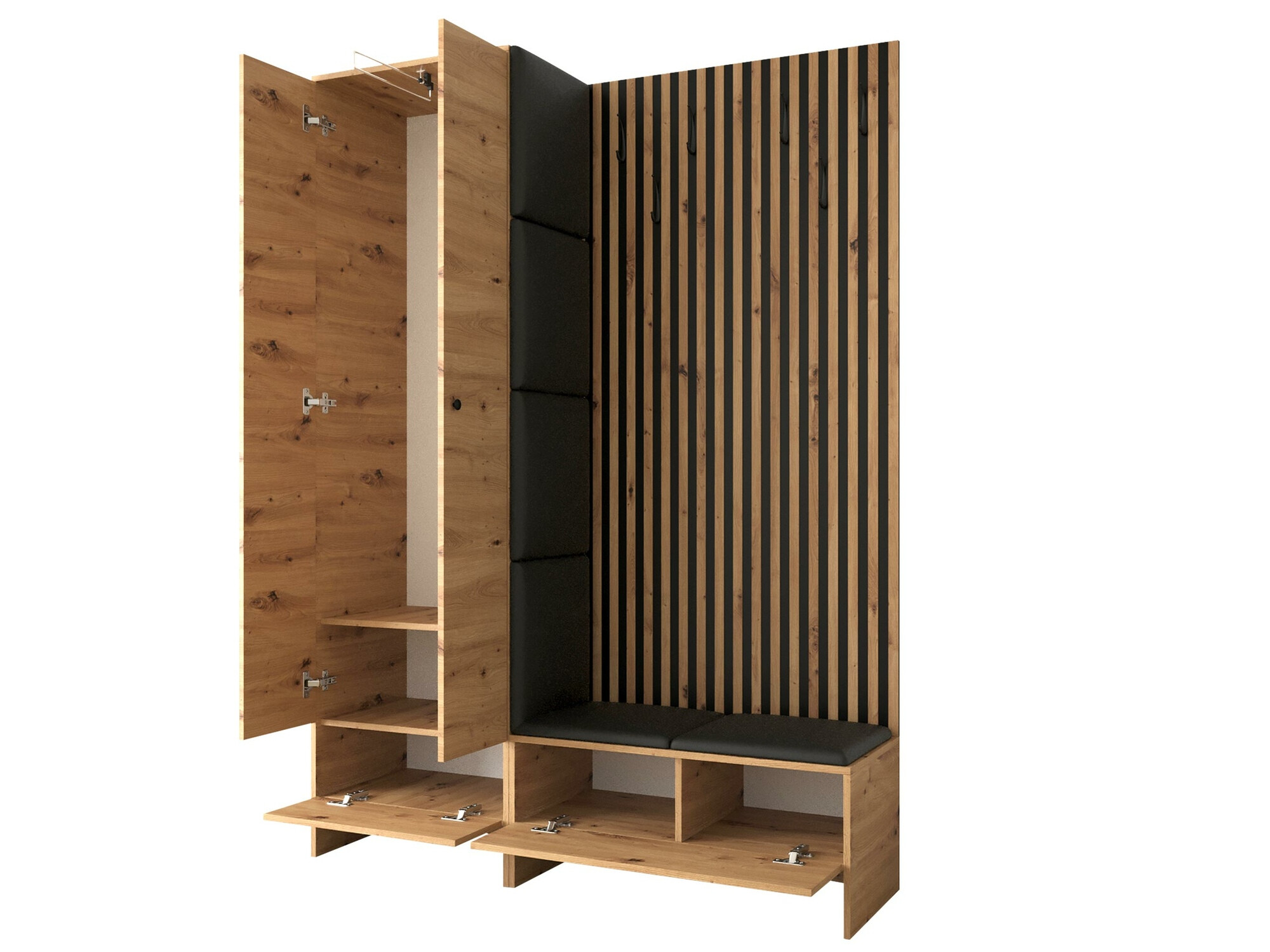 Комплект за антре Donio III (Artisan дъб + Manila 18)