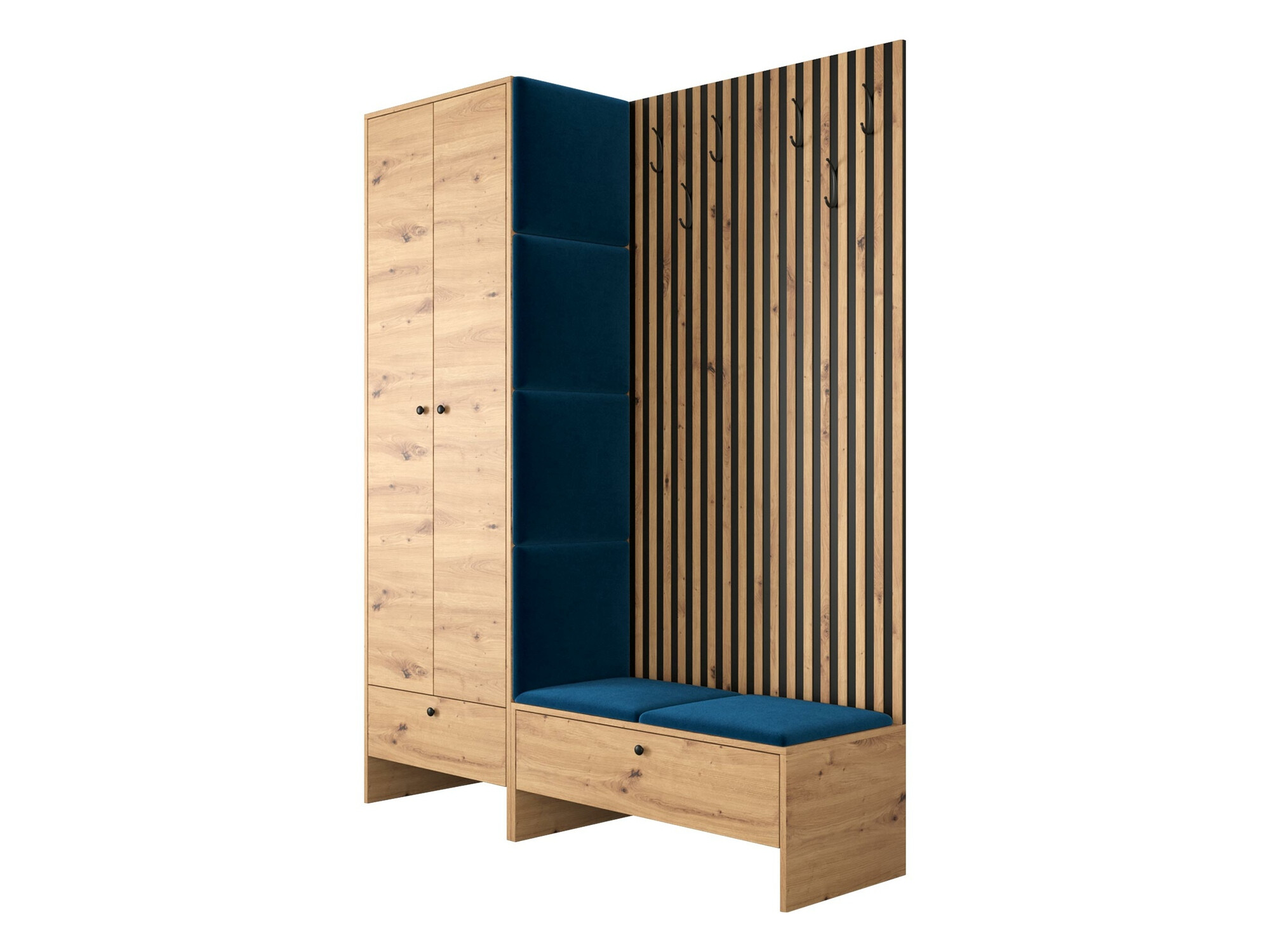 Комплект за антре Donio III (Artisan дъб + Manila 26)