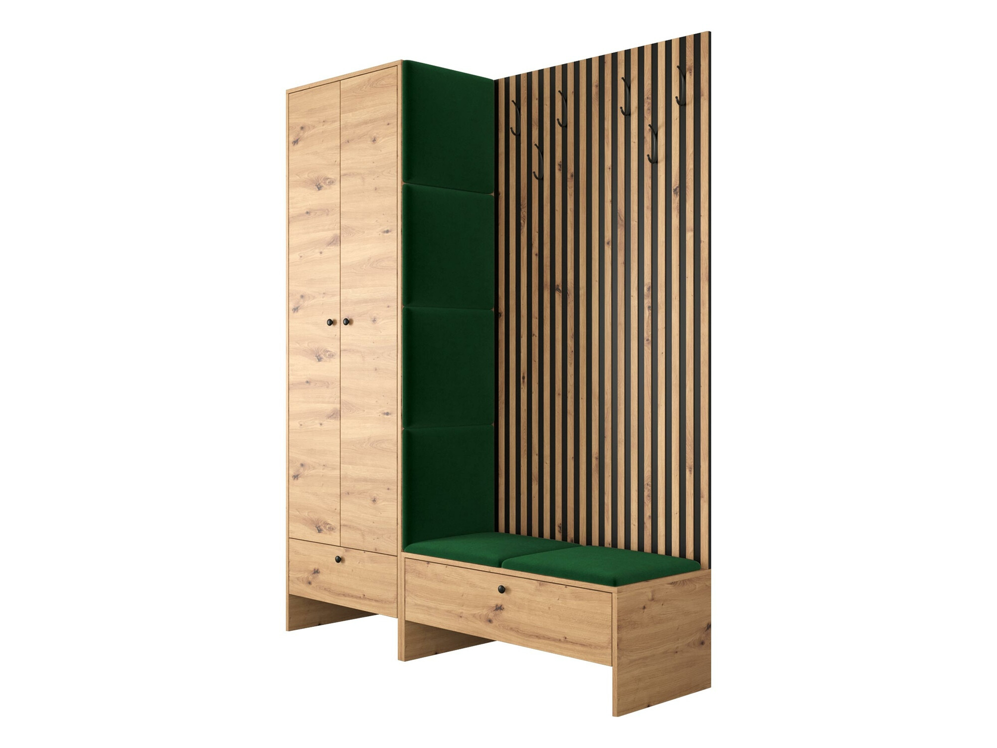 Комплект за антре Donio III (Artisan дъб + Manila 35)