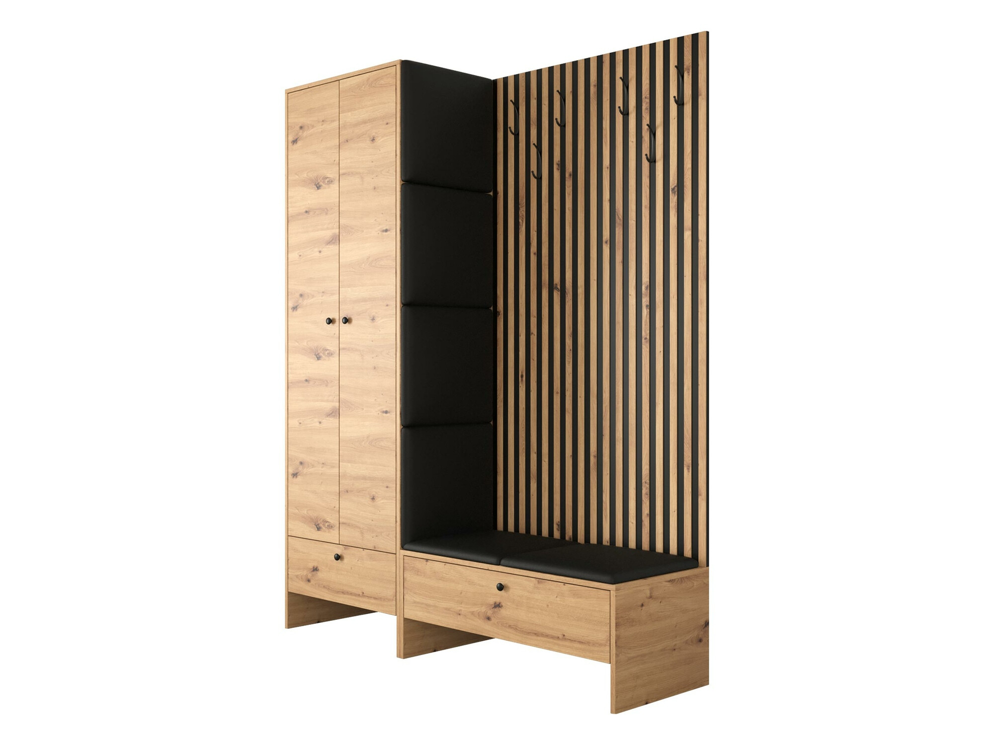 Комплект за антре Donio III (Artisan дъб + Soft 011)