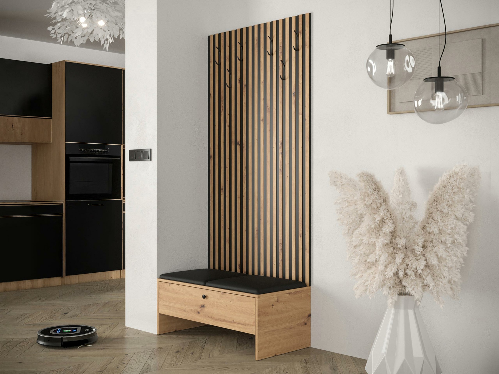 Комплект за антре Donio IV (Artisan дъб + Soft 011)