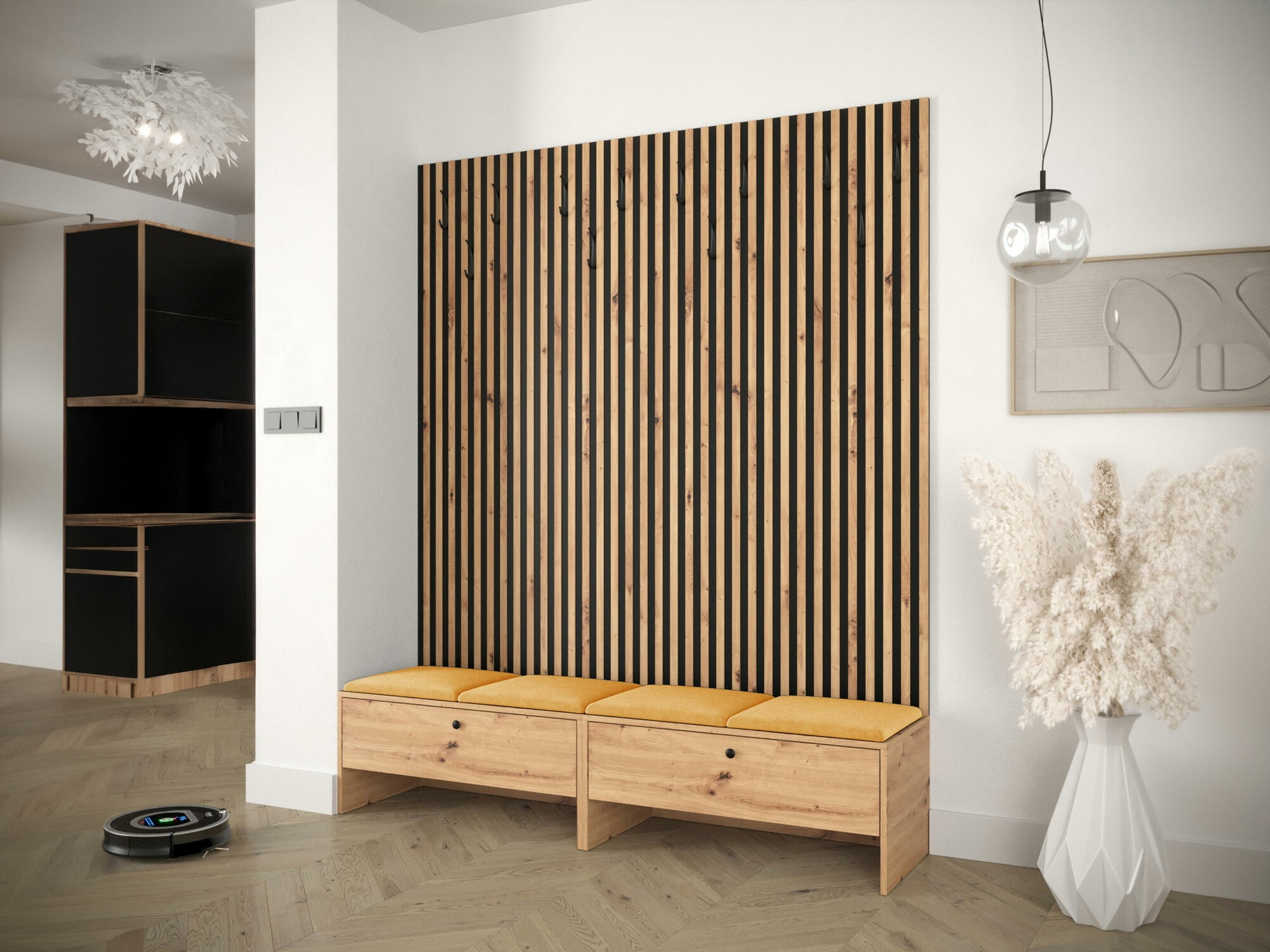 Комплект за антре Donio V (Artisan дъб + Manila 32)