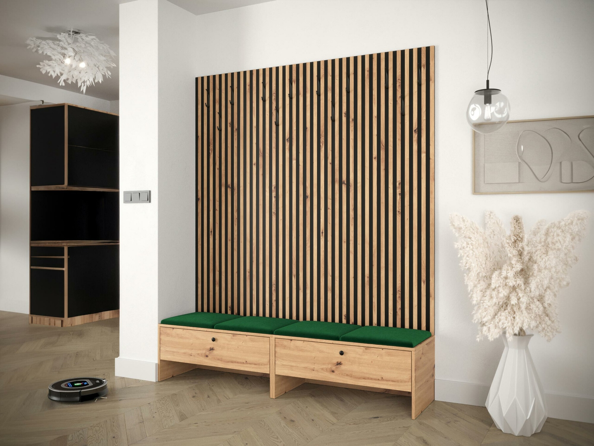 Комплект за антре Donio V (Artisan дъб + Manila 35)
