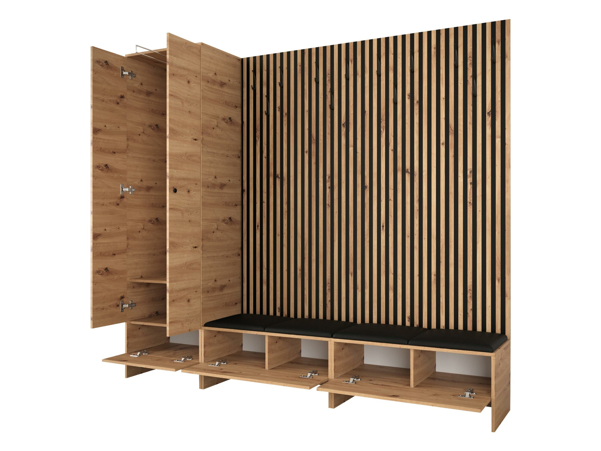 Комплект за антре Donio VI (Artisan дъб + Manila 02)