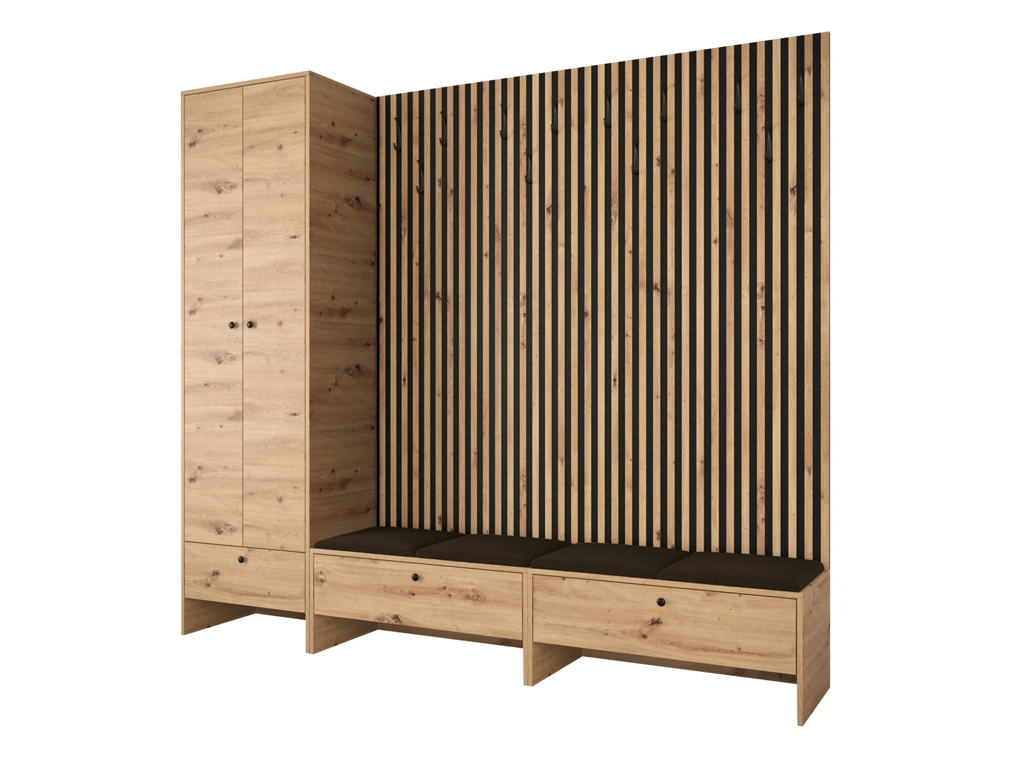 Комплект за антре Donio VI (Artisan дъб + Manila 04)