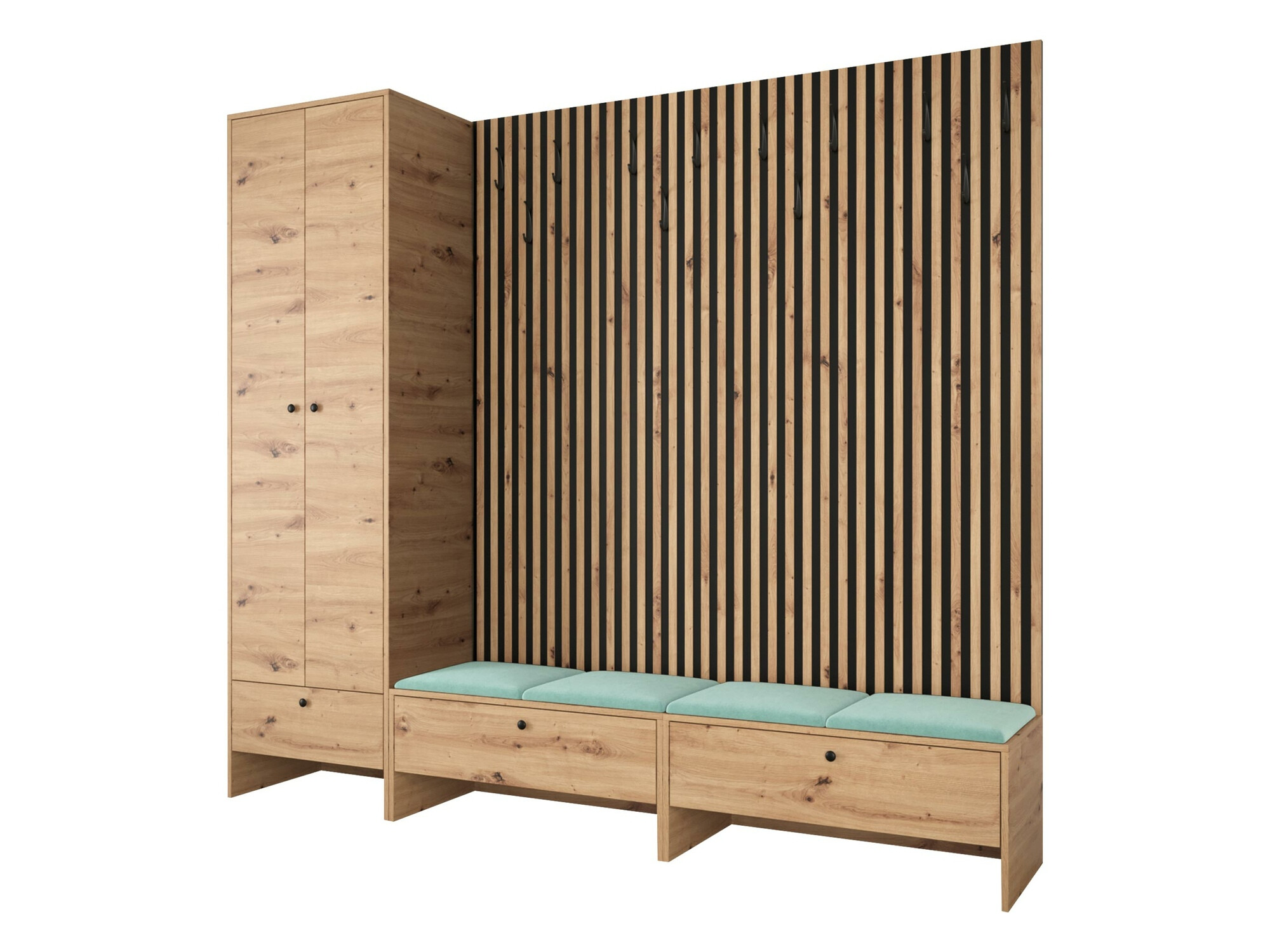 Комплект за антре Donio VI (Artisan дъб + Manila 11)