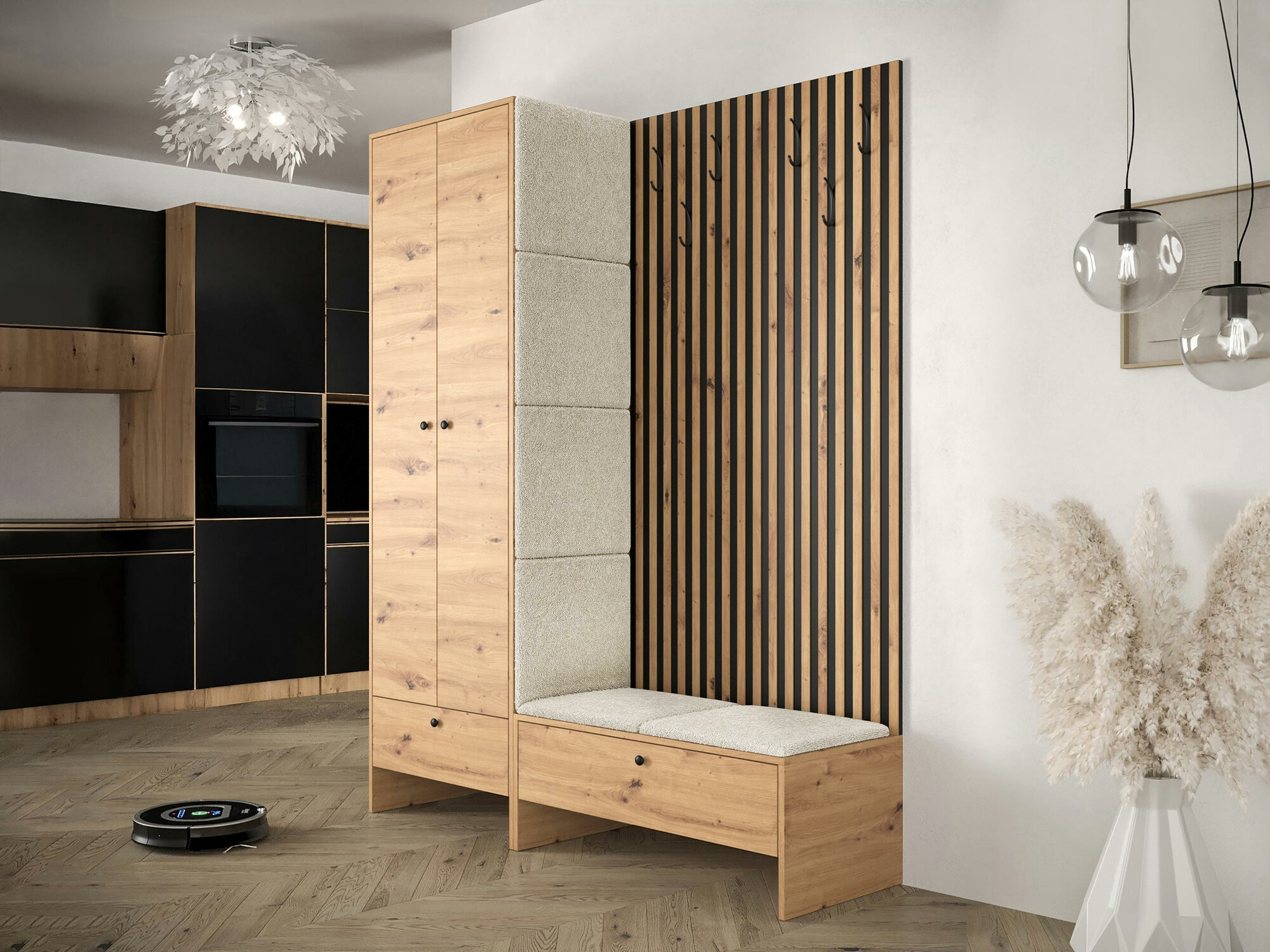 Комплект за антре Hartford 320 (Artisan дъб + Abriamo 3)