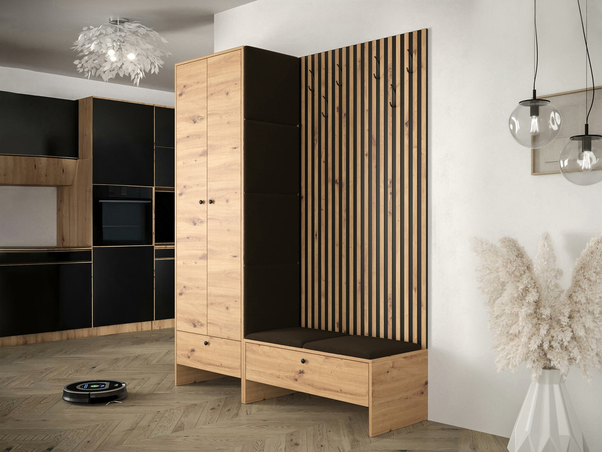 Комплект за антре Hartford 320 (Artisan дъб + Manila 04)