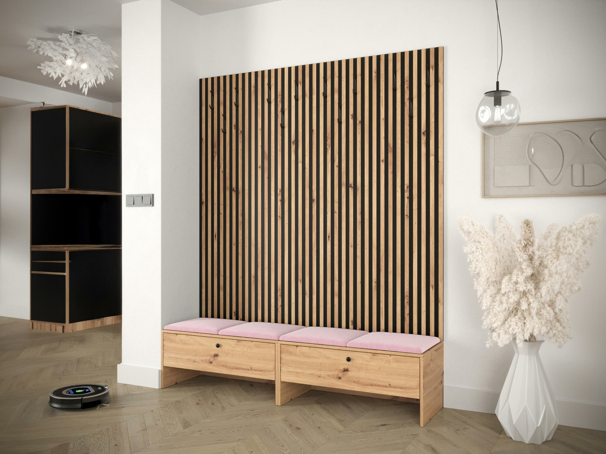 Комплект за антре Hartford 485 (Artisan дъб + Manila 09)