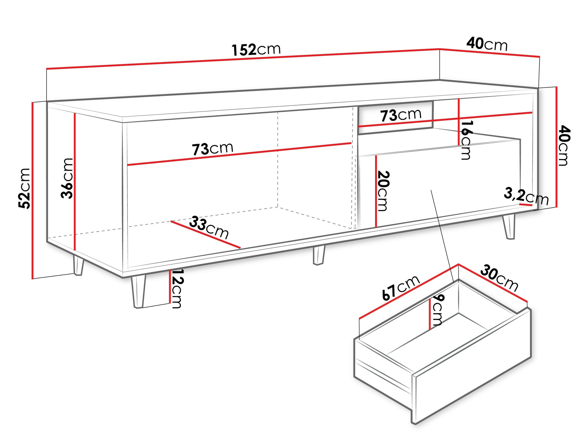 ТВ шкаф Comfivo Romtori