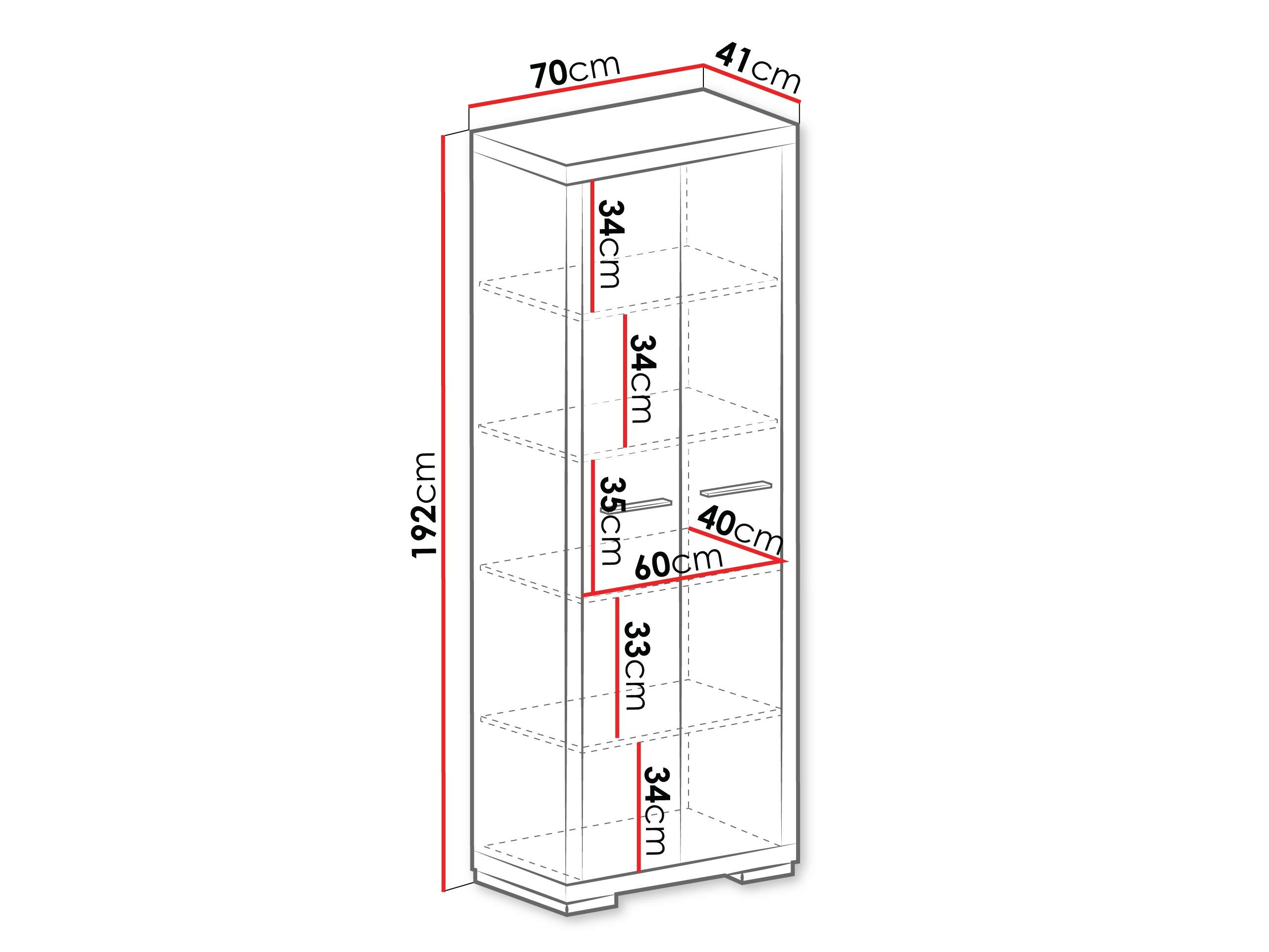 Етажерка Fiomeri 125 (Сантана дъб)