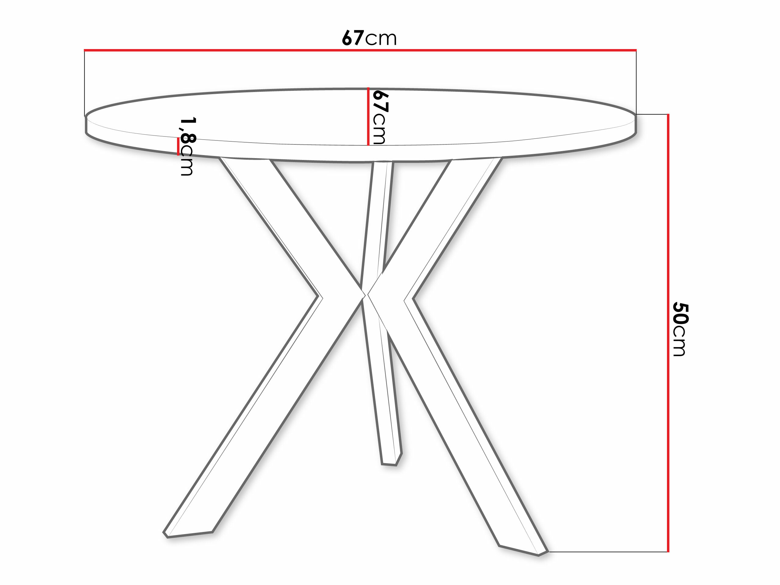 Масичка за кафе Dearborn 106 (Бял + Черен)