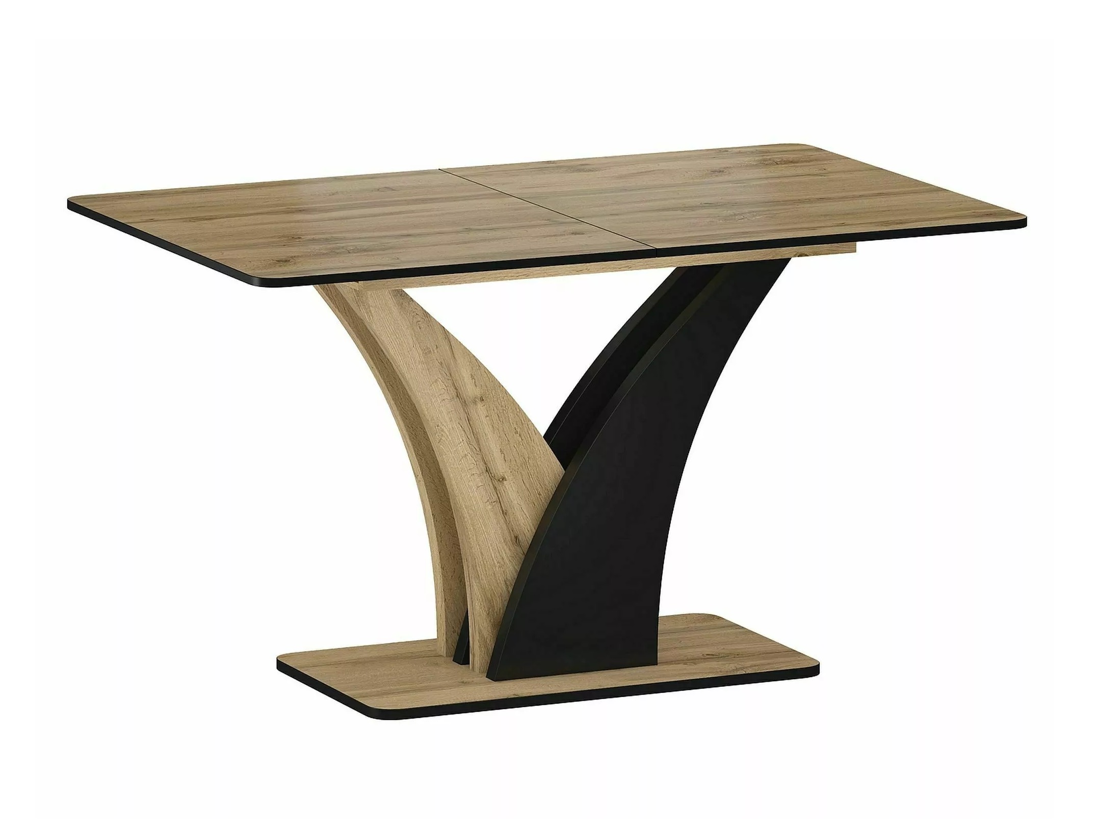 Маса Detroit 761 (Artisan дъб + Черен)