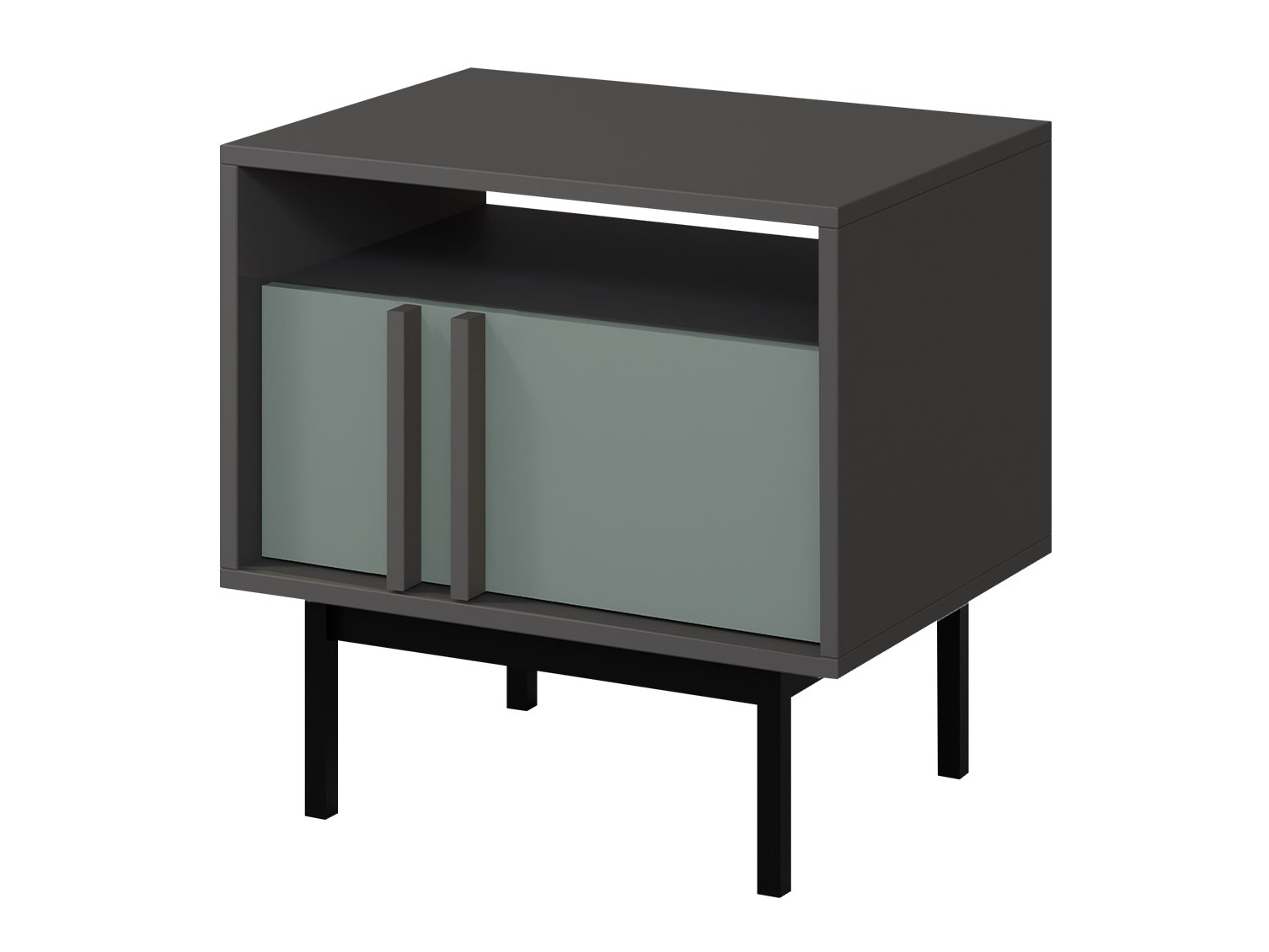 Нощно шкафче Levali 112 (Пепеливо зелен)