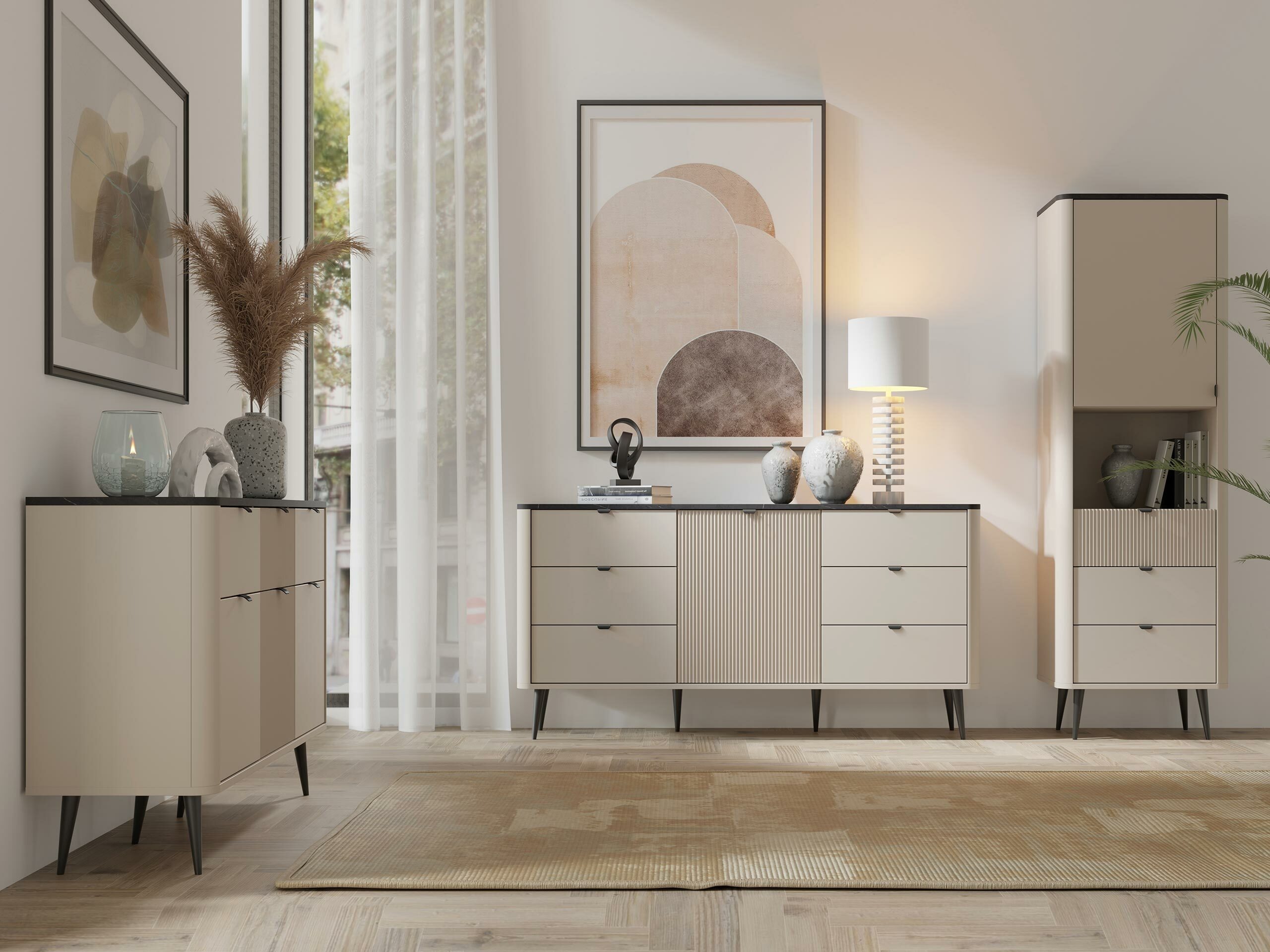 Скрин Lufela 107 (Кашмир + Сив мрамор)