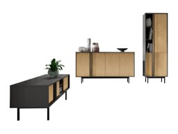 Комплект за хол Levali 115 (Дъб)