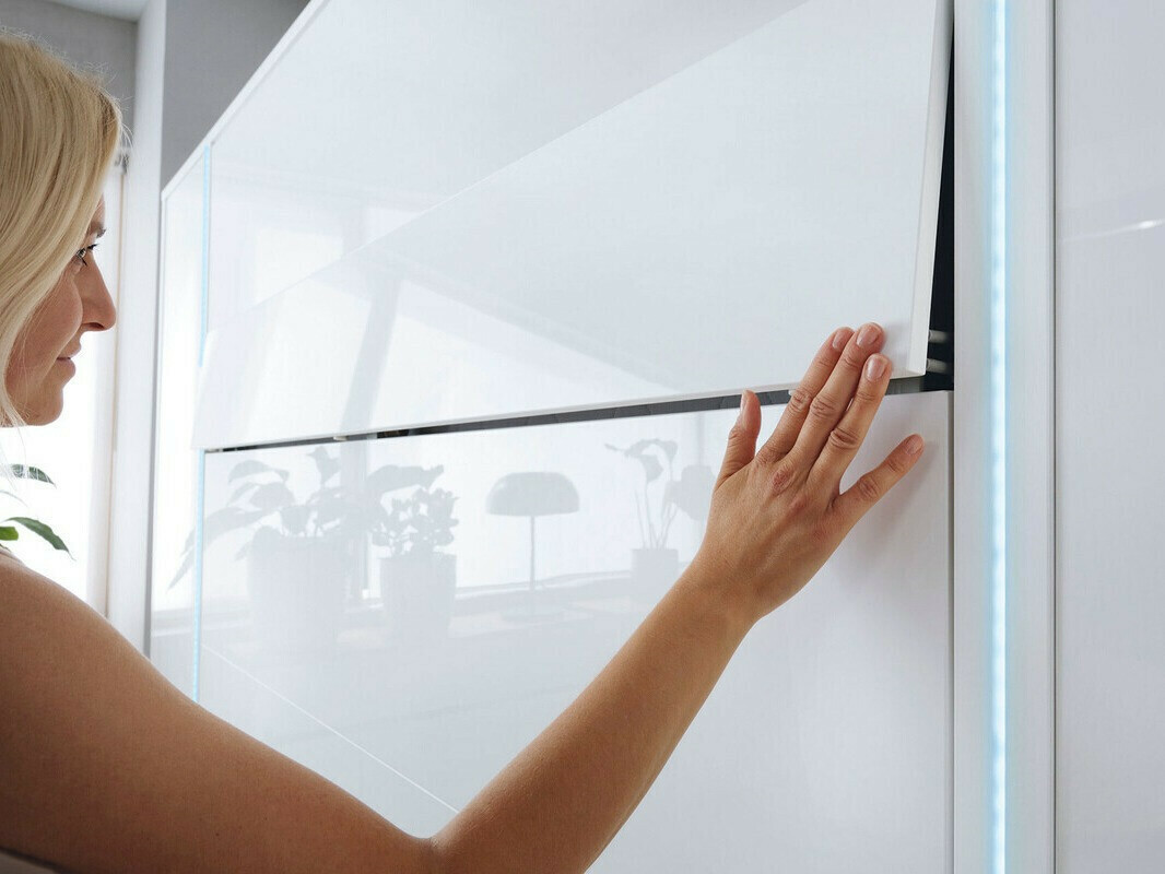 Падащо легло Concept Pro Lenart VII (Artisan дъб + Бежов)