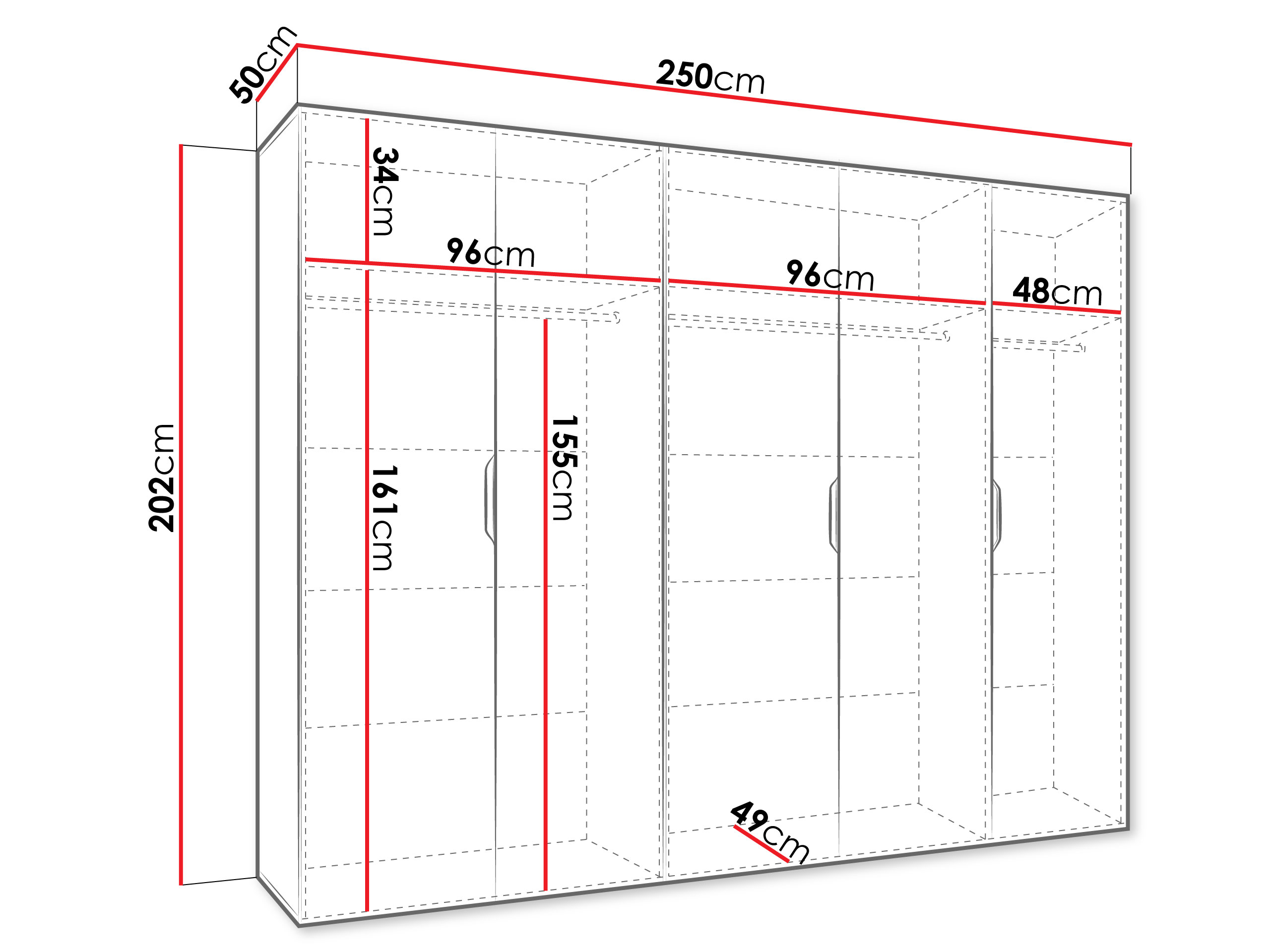 Гардероб Hartford 516 (Artisan дъб)