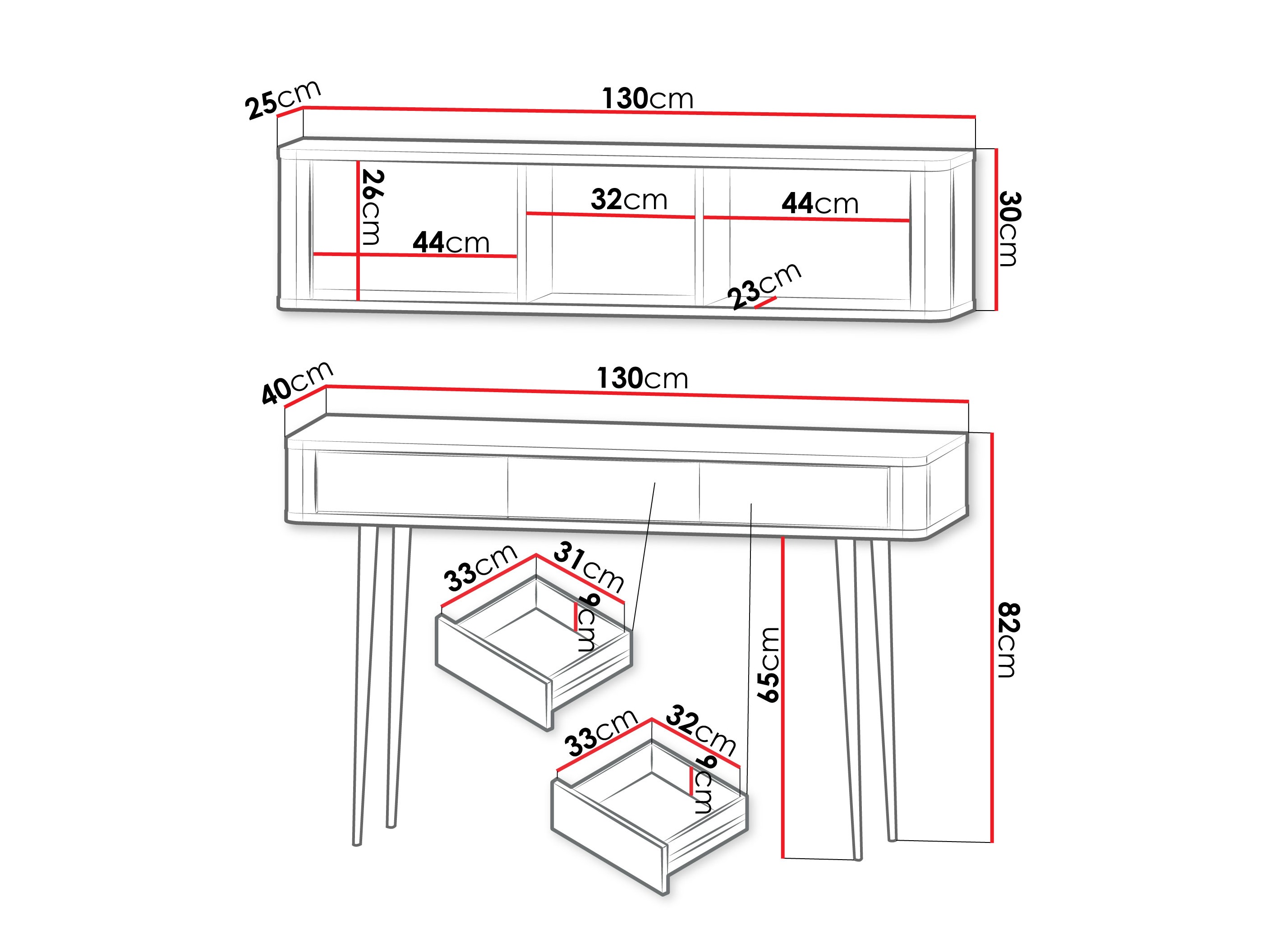 Комплект за домашен офис Lufela 123 (Кашмир + Сив мрамор)