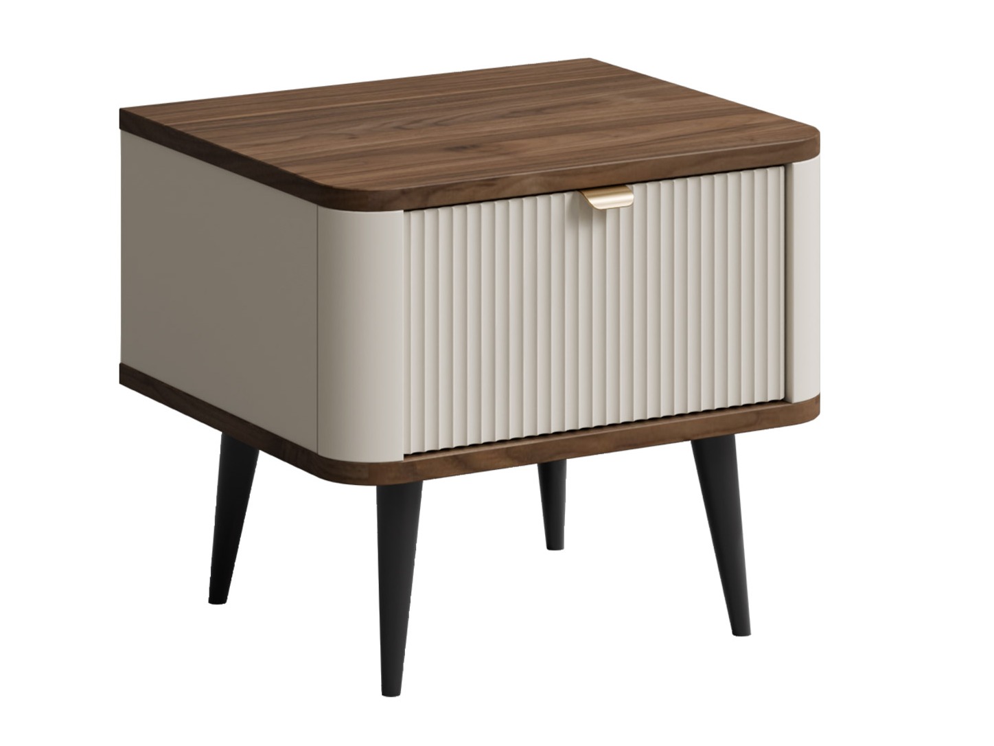 Нощно шкафче Lufela 116 (Кашмир + Орех)