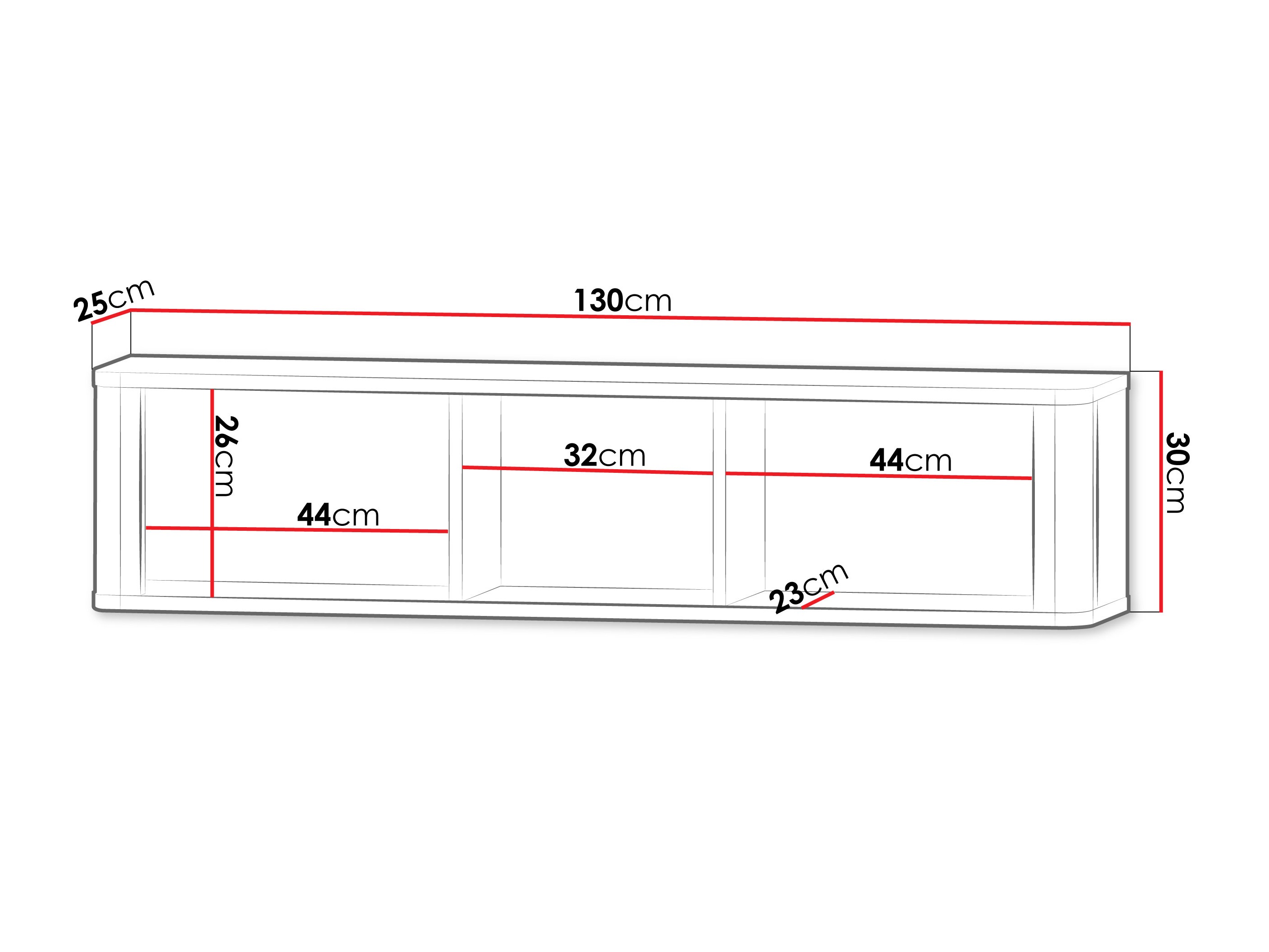 Стенна етажерка Lufela 119 (Кашмир + Сив мрамор)