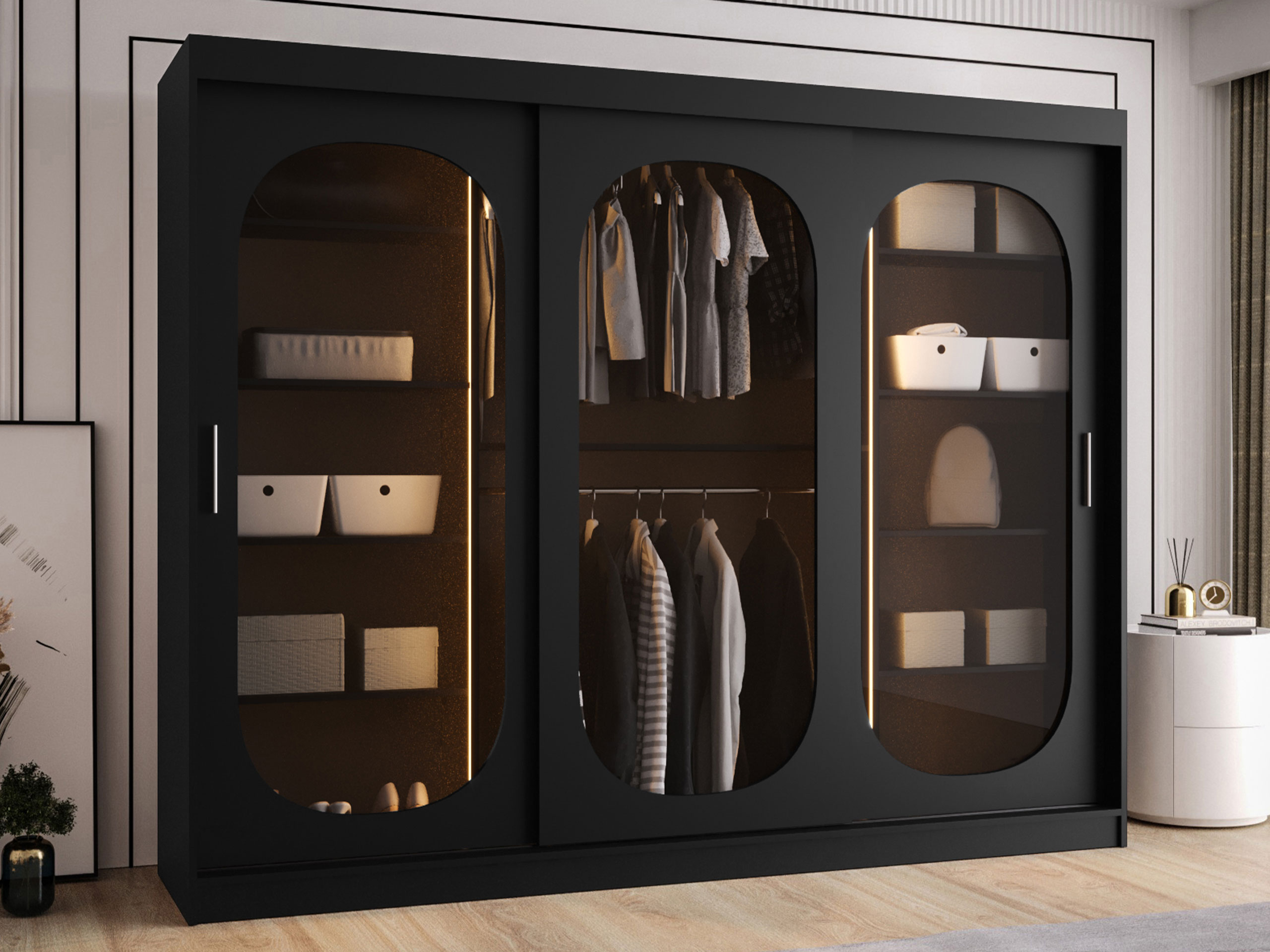 Гардероб Hartford 522 (Черен)