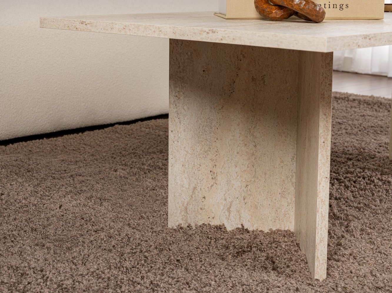 Масичка за кафе Novato 132 (Лек травертин)