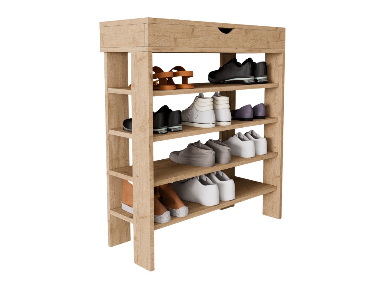 Етажерка за обувки Kailua 2519 (Дъб)