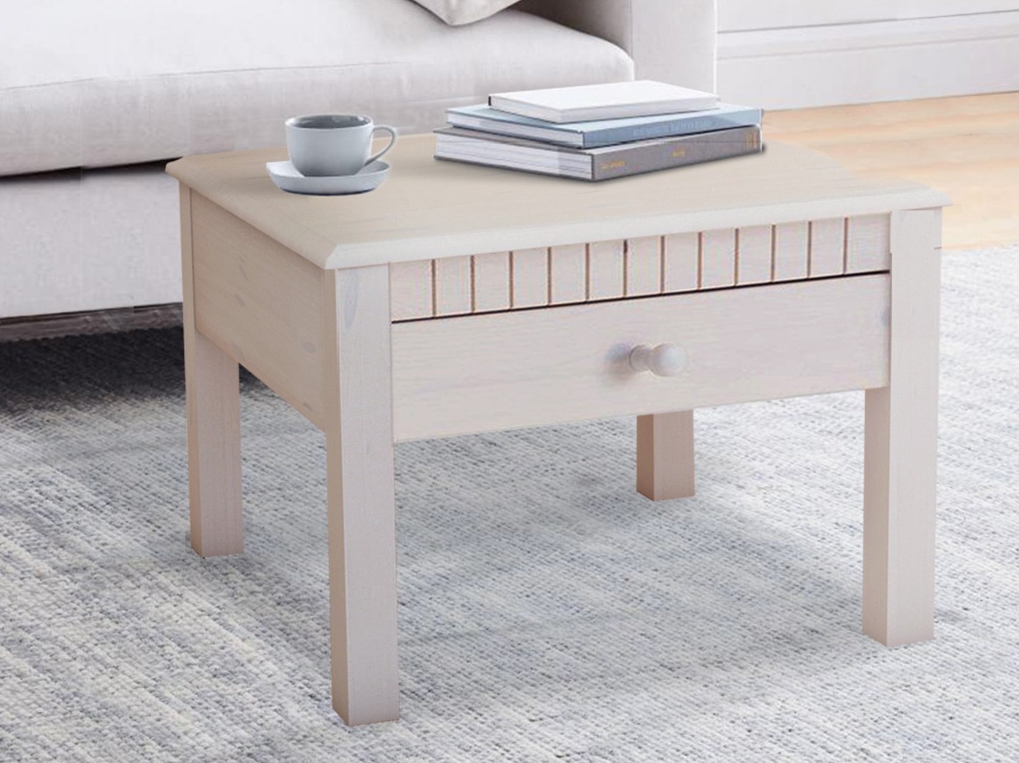 Масичка за кафе Cavfelo 103 (Бял)