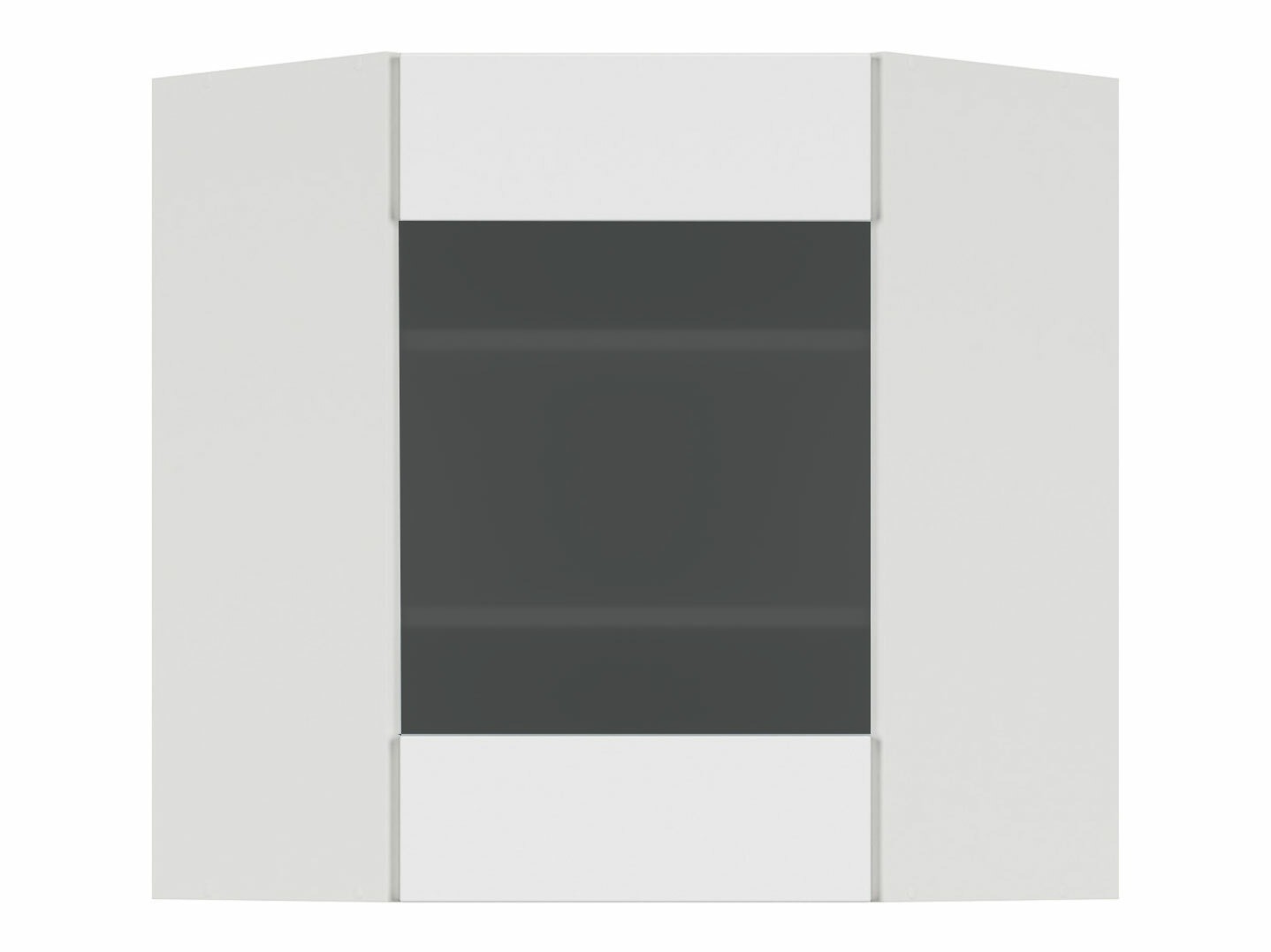 Модулен окачен ъглов шкаф Top White 160