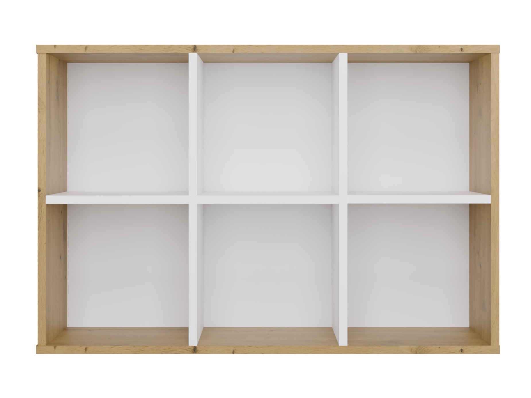 Етажерка Mandeville 296 (Бял + Artisan дъб)