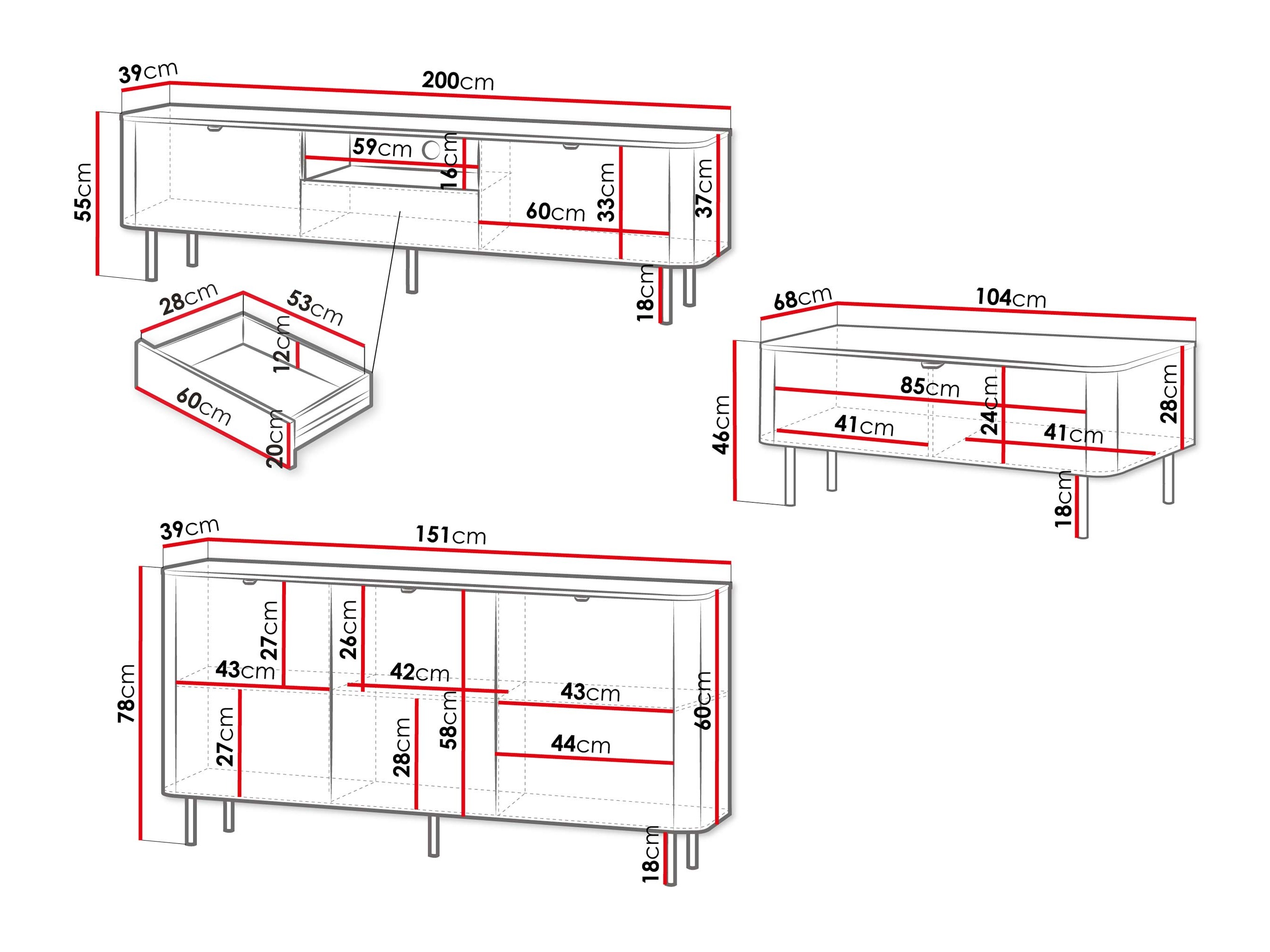 Комплект за хол Tebeni 104